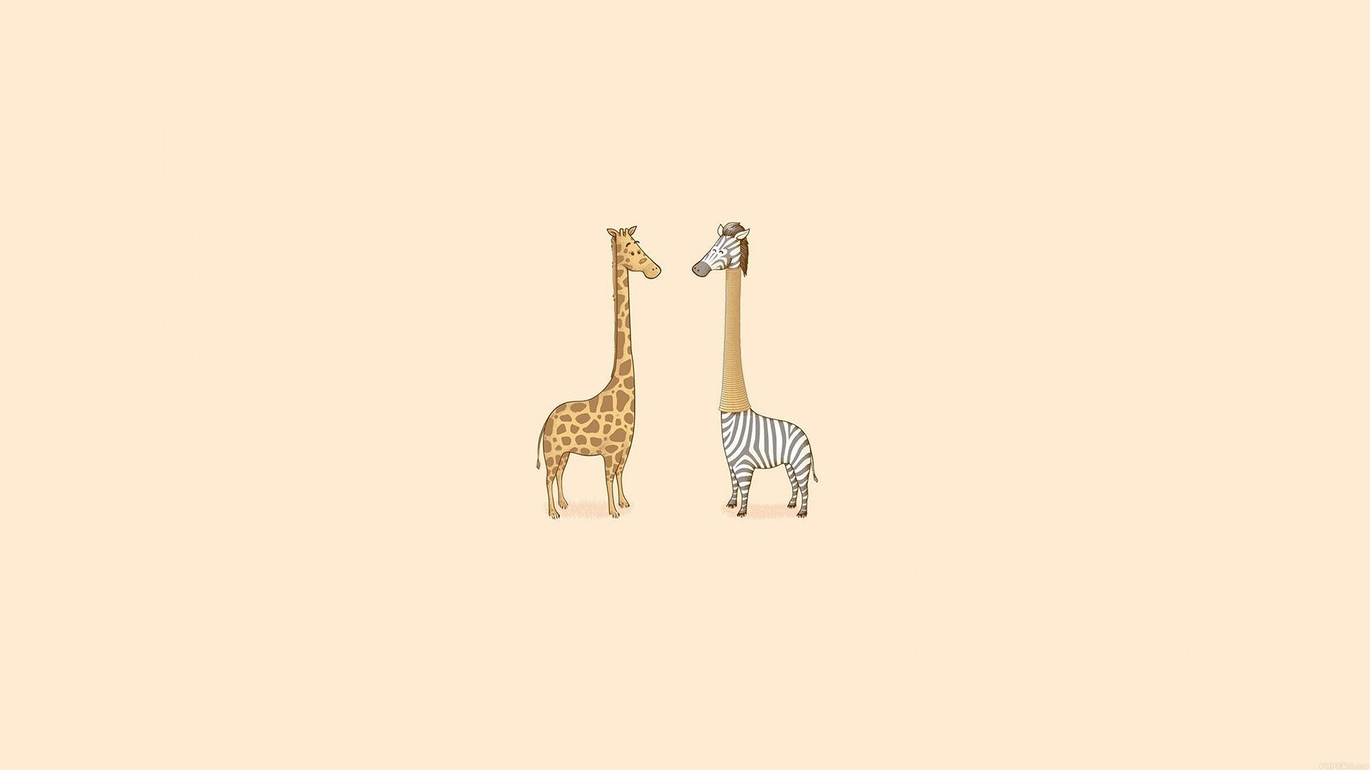 Cute Giraffe Yellow Animal Minimal