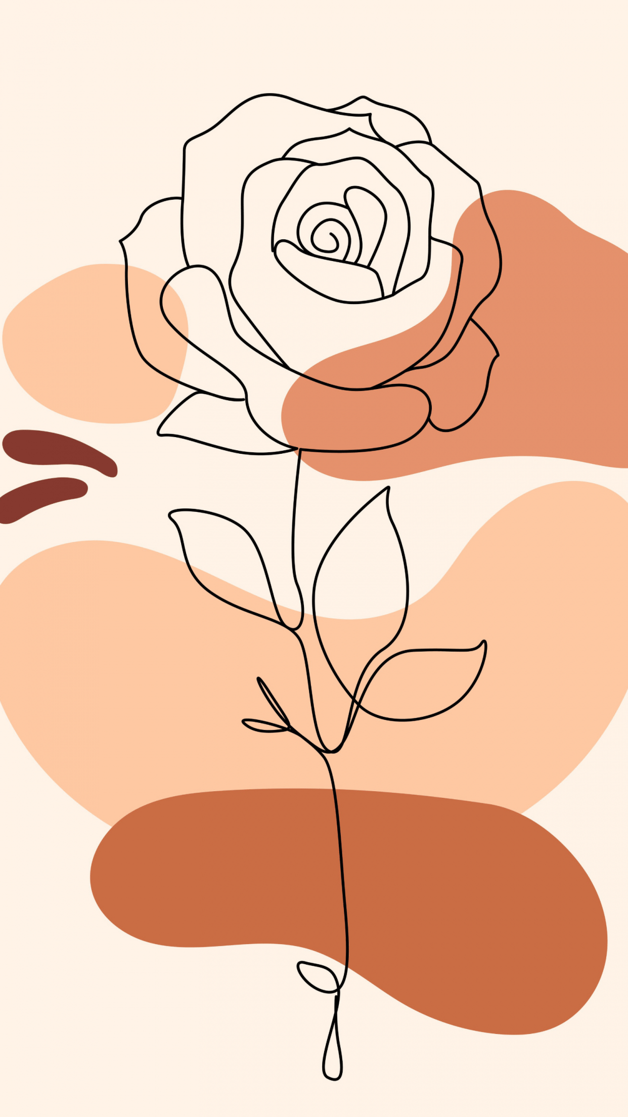 Rose flower Wallpaper 4K, Boho art