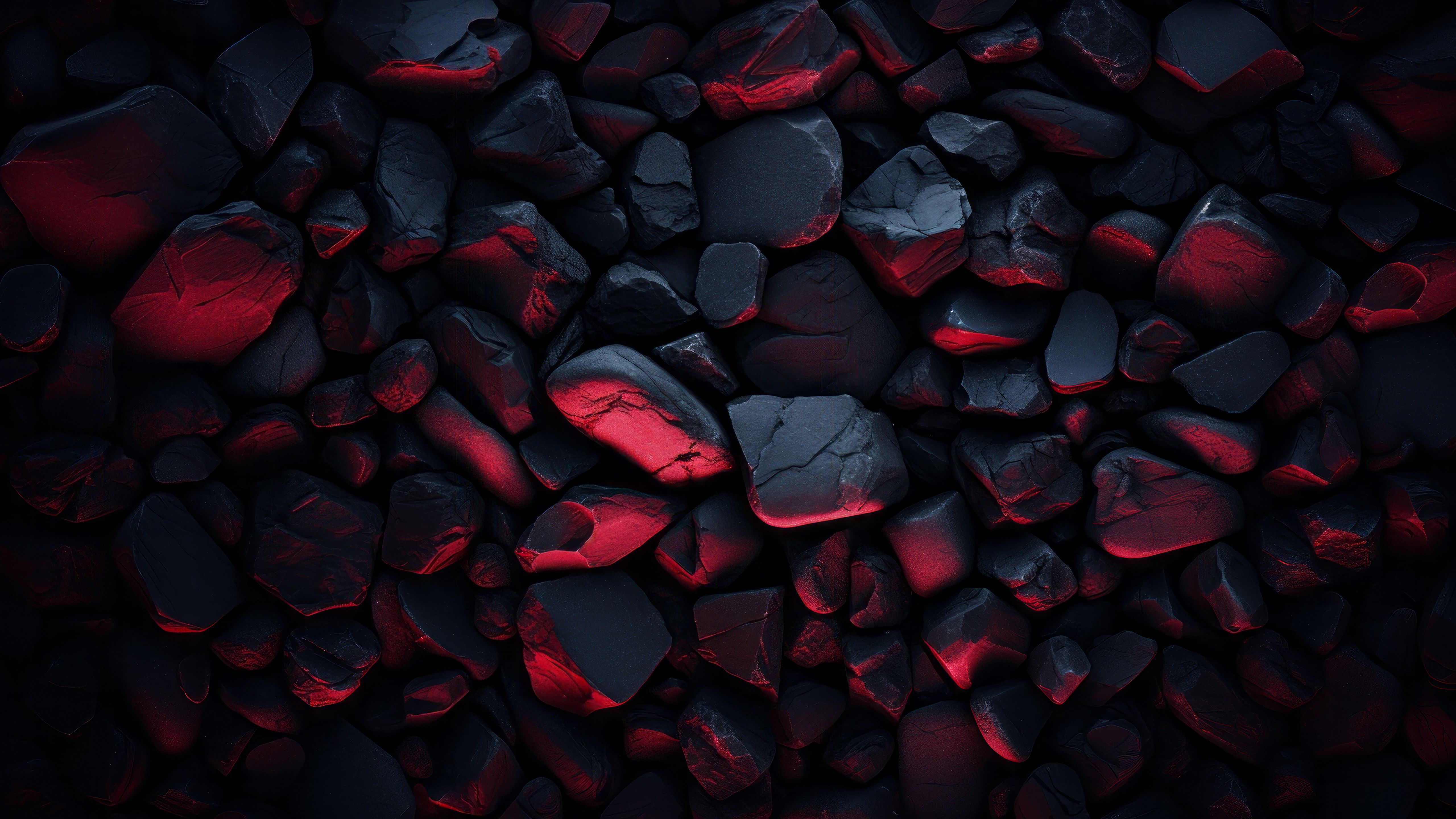 Black rocks Wallpaper 4K, Dark