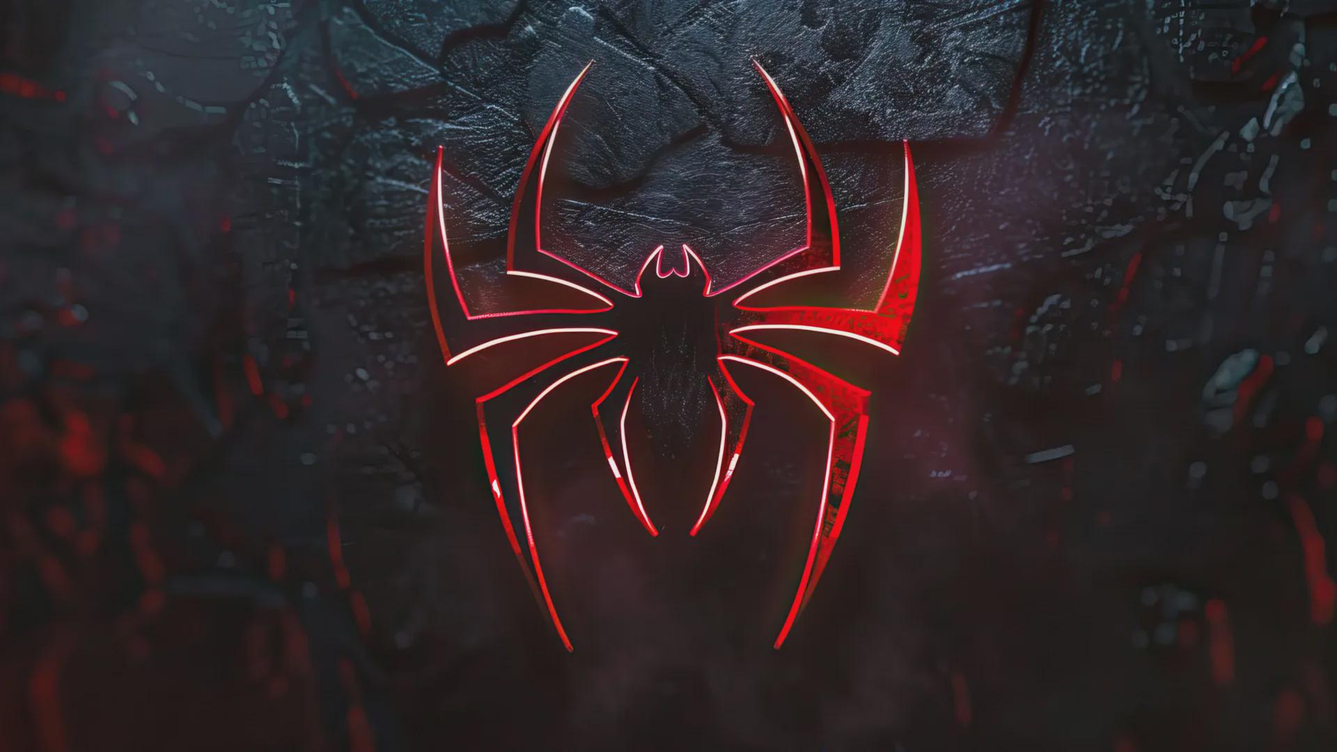 Dark Aesthetic Spider Icon 1920x1080