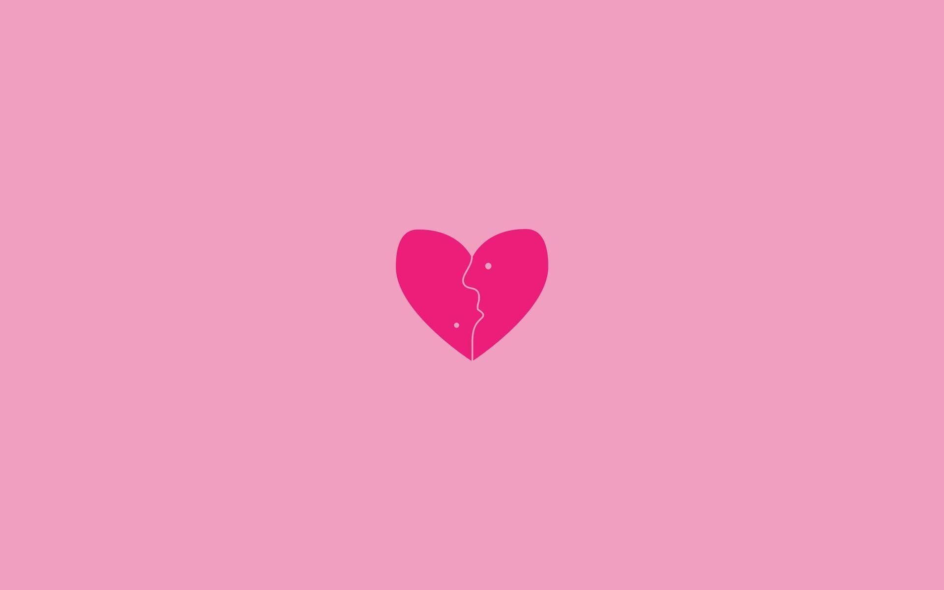 A pink heart with a puzzle piece missing - Heart
