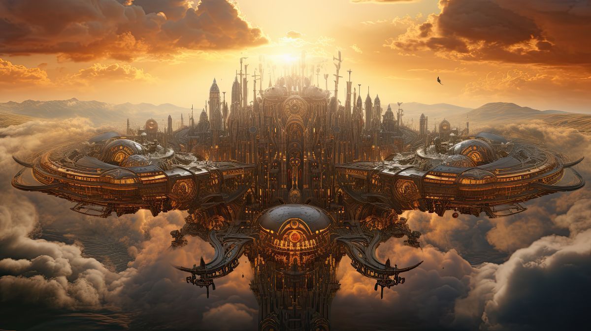 Steampunk City Gaming Wallpaper