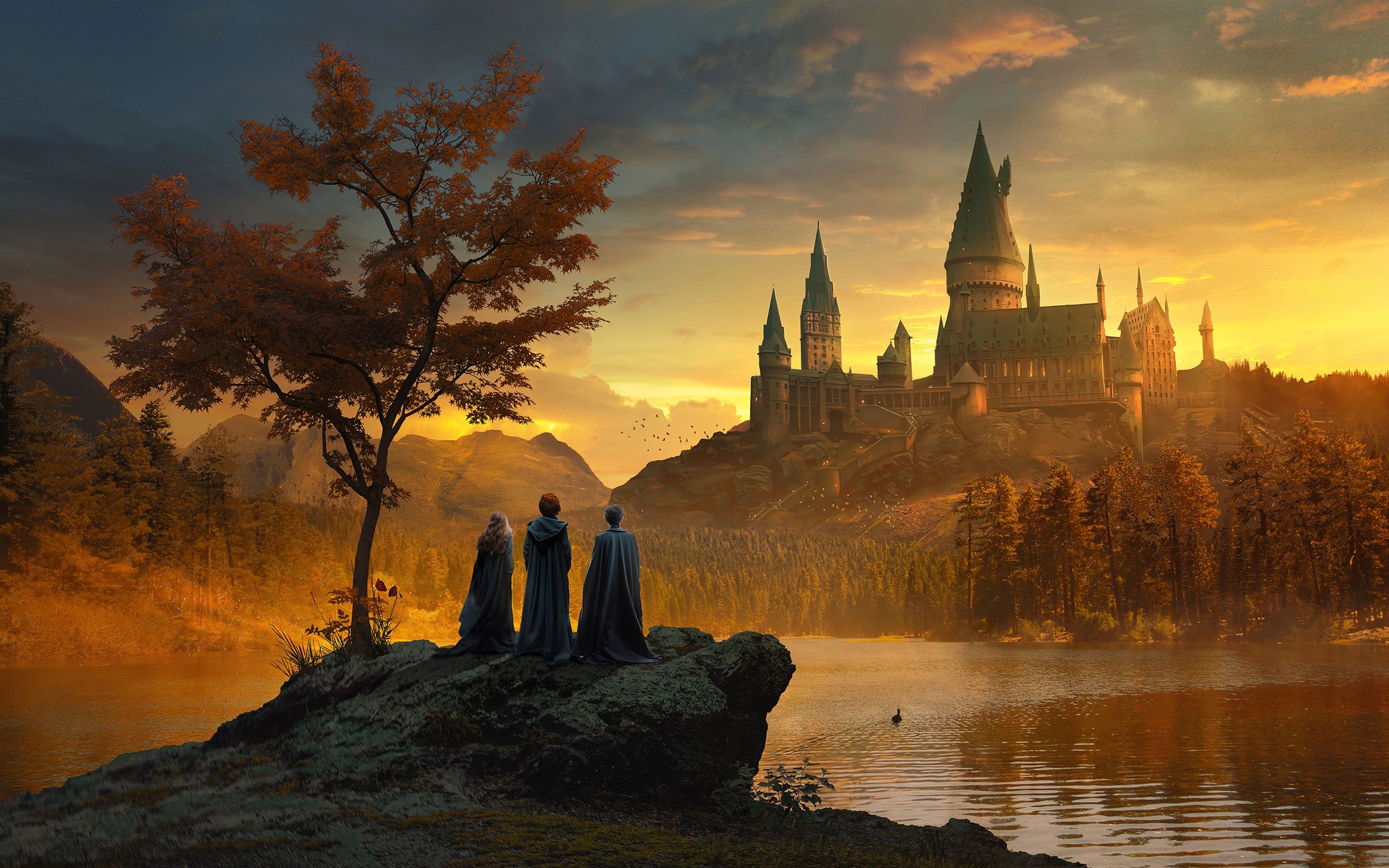 Hogwarts Wallpaper 4K, Harry Potter