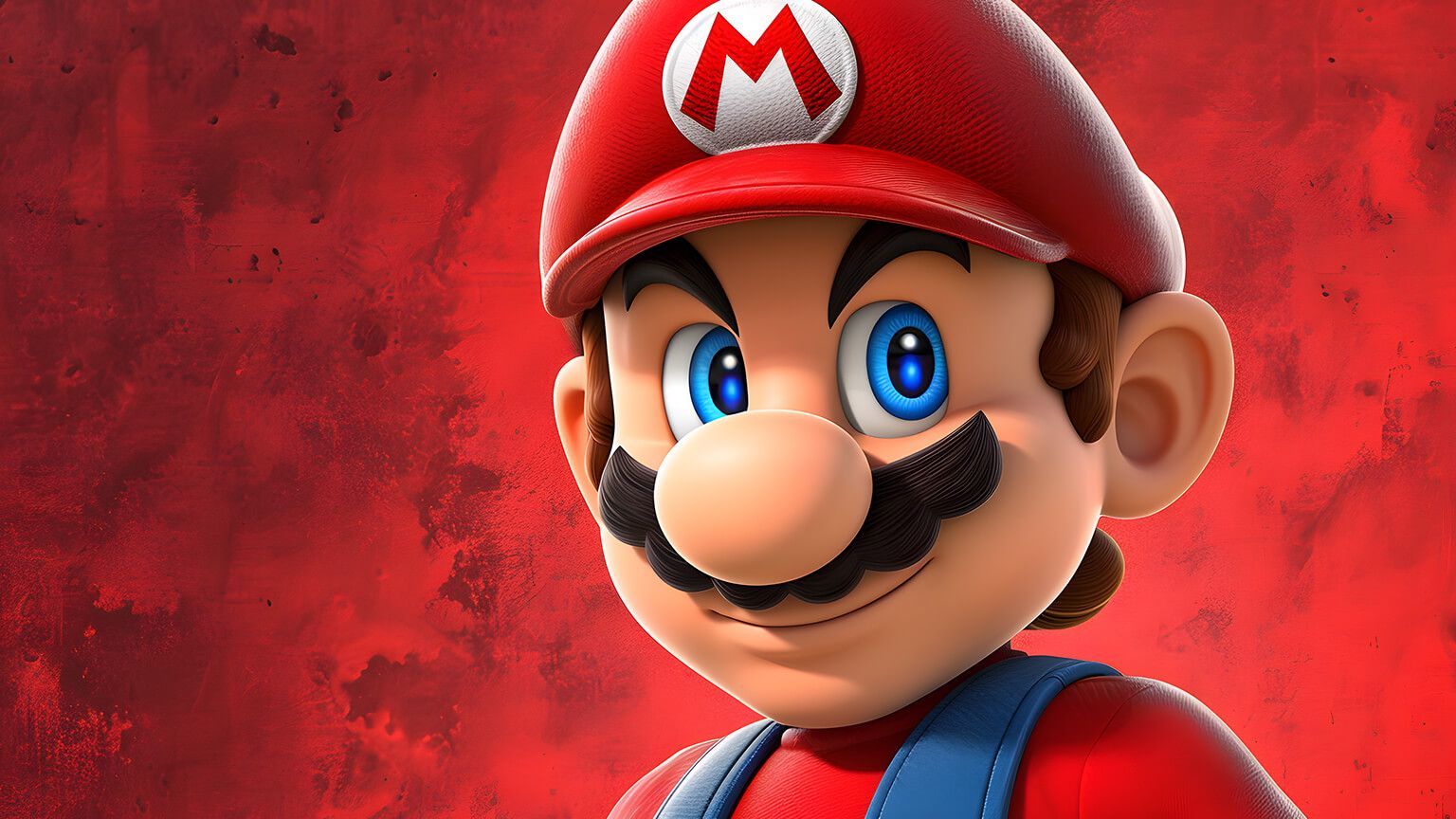 Super Mario Red Desktop Wallpaper