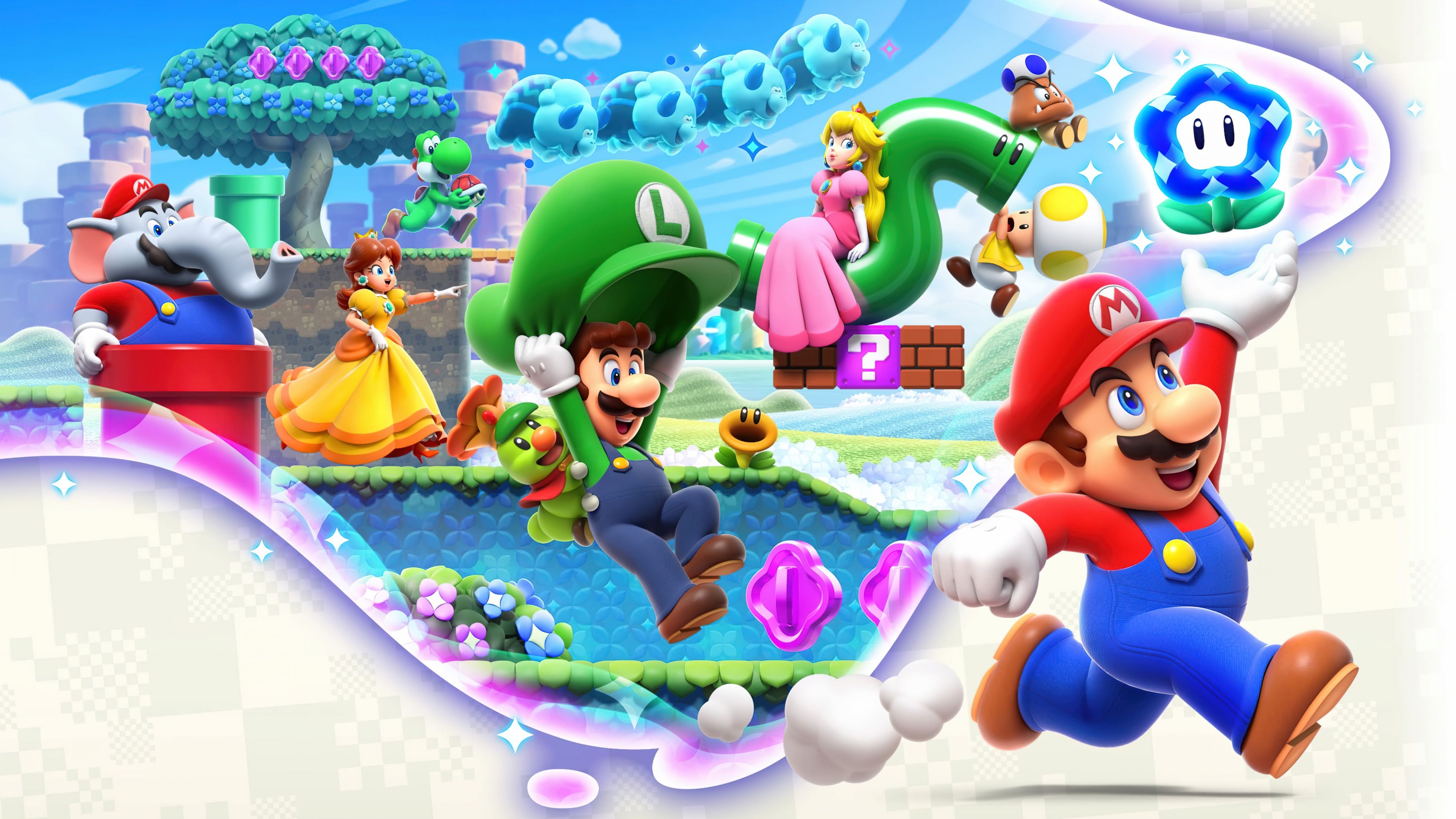 Super Mario Bros. Wonder Wallpaper 4K