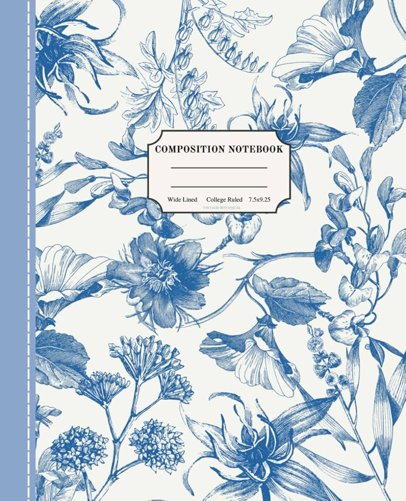 Vintage Botanical Composition Notebook