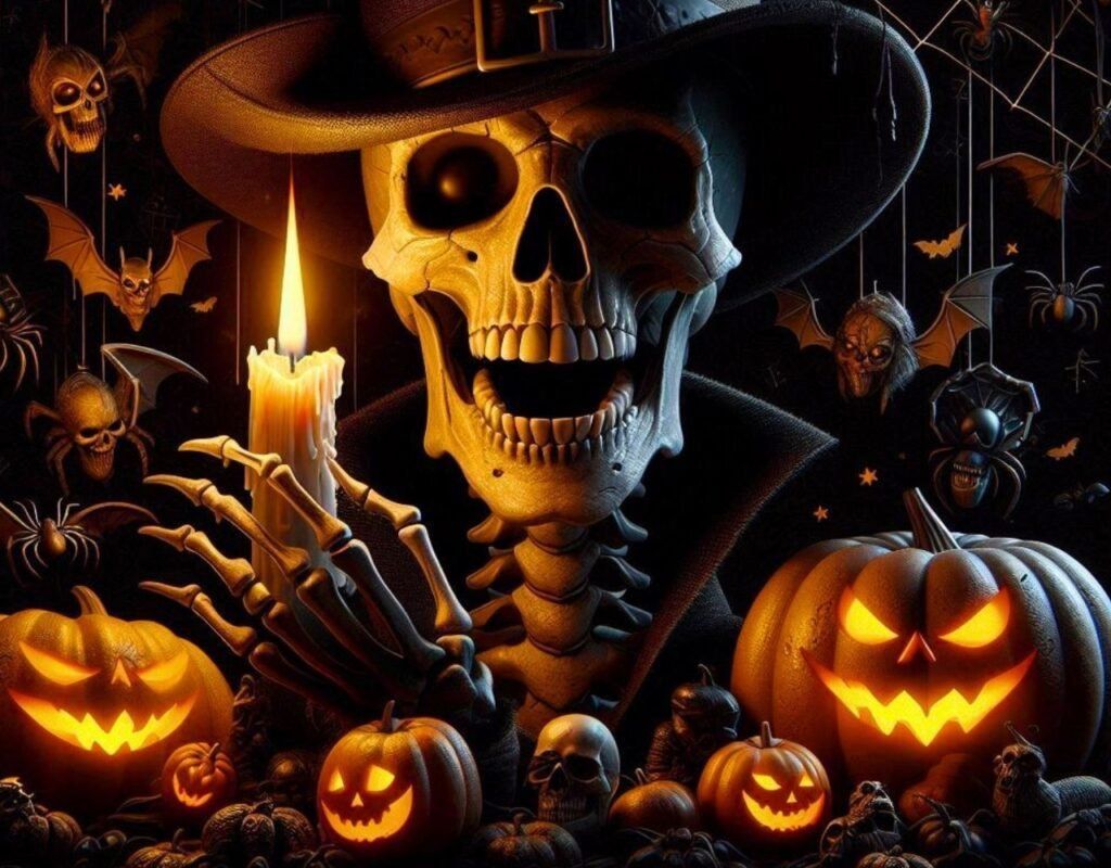 Halloween Skeleton Wallpaper iPhone