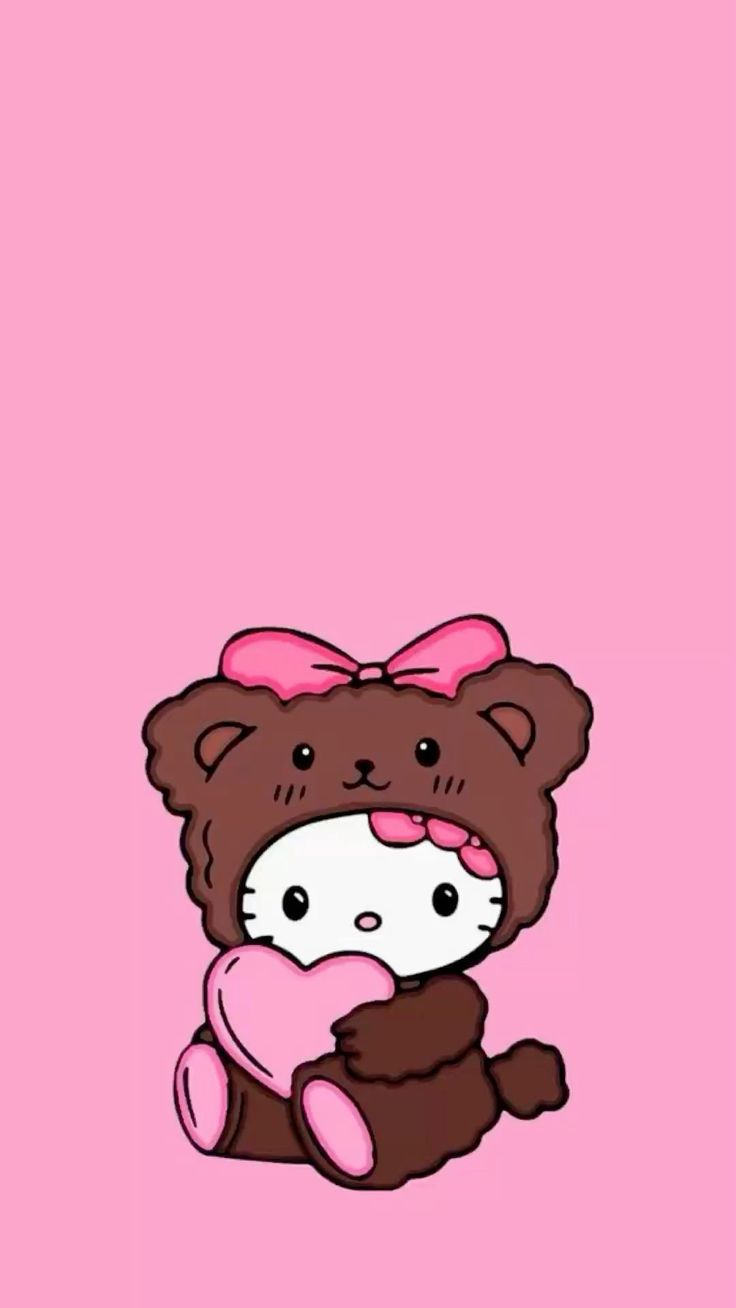 Hello Kitty Cute Bear Wallpaper