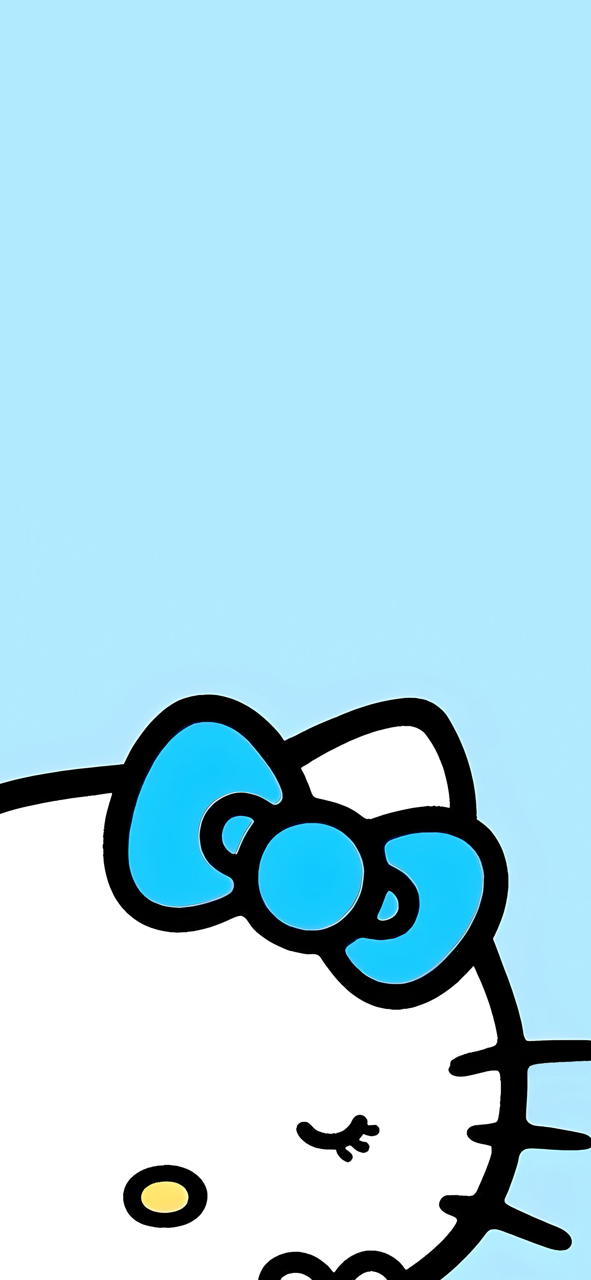 Cute Hello Kitty Blue Wallpaper