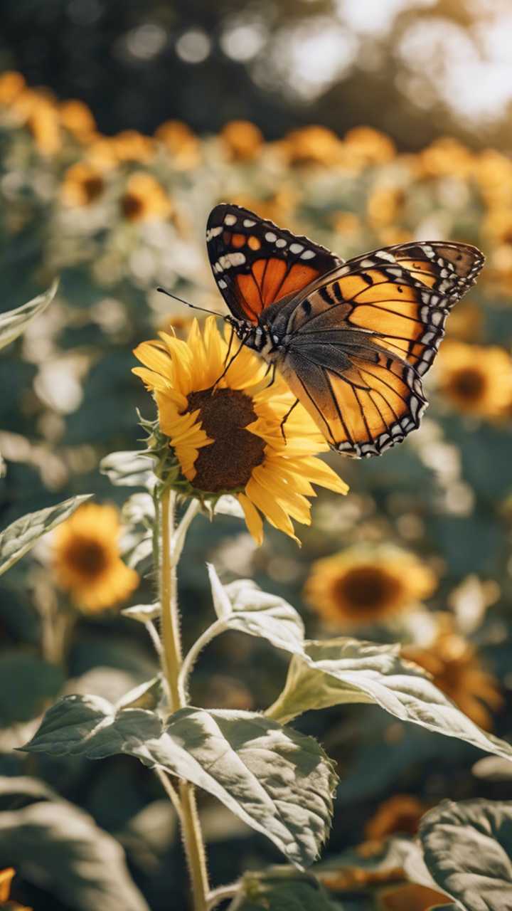 A vibrant butterfly resting on a