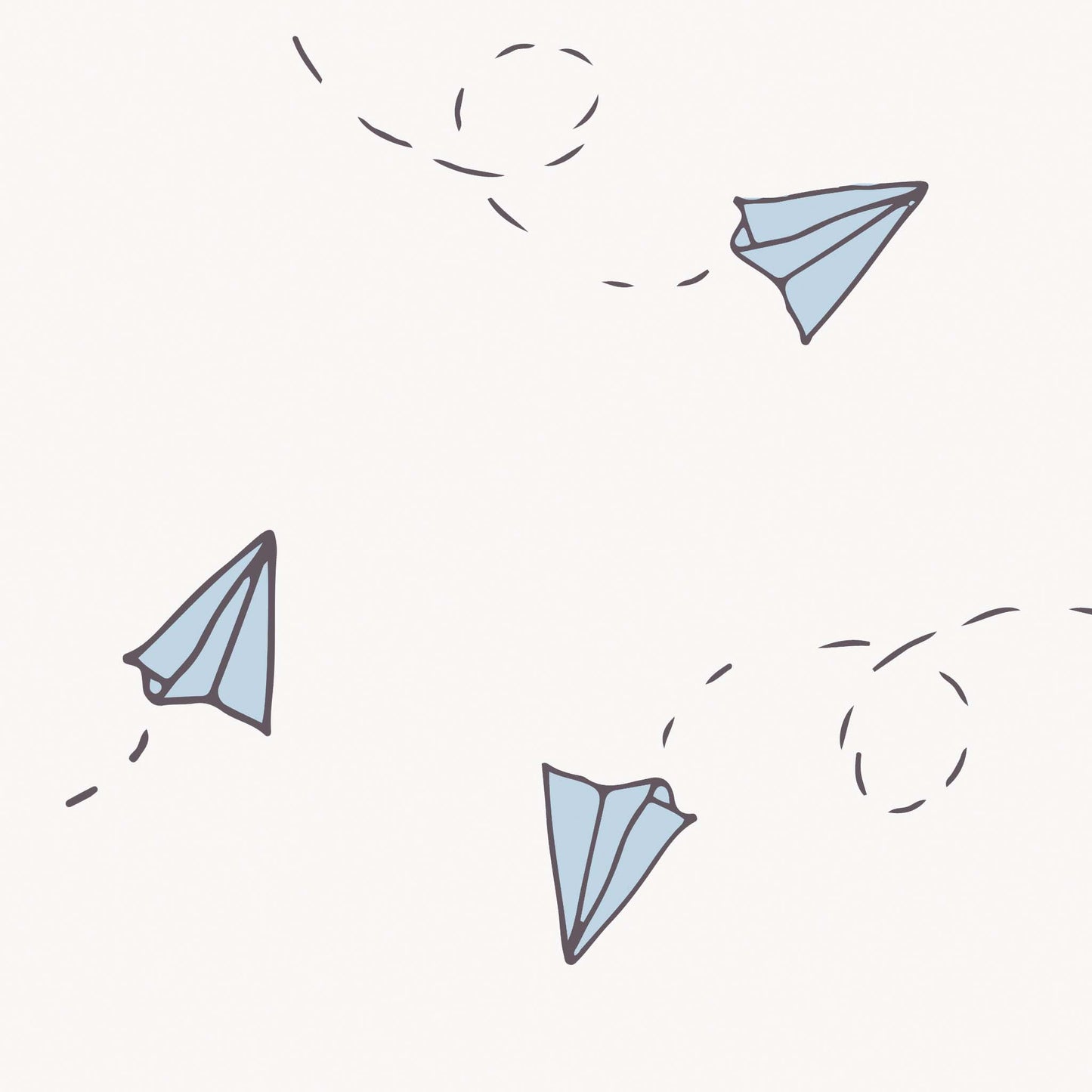 Paper Planes Wallpaper Blue