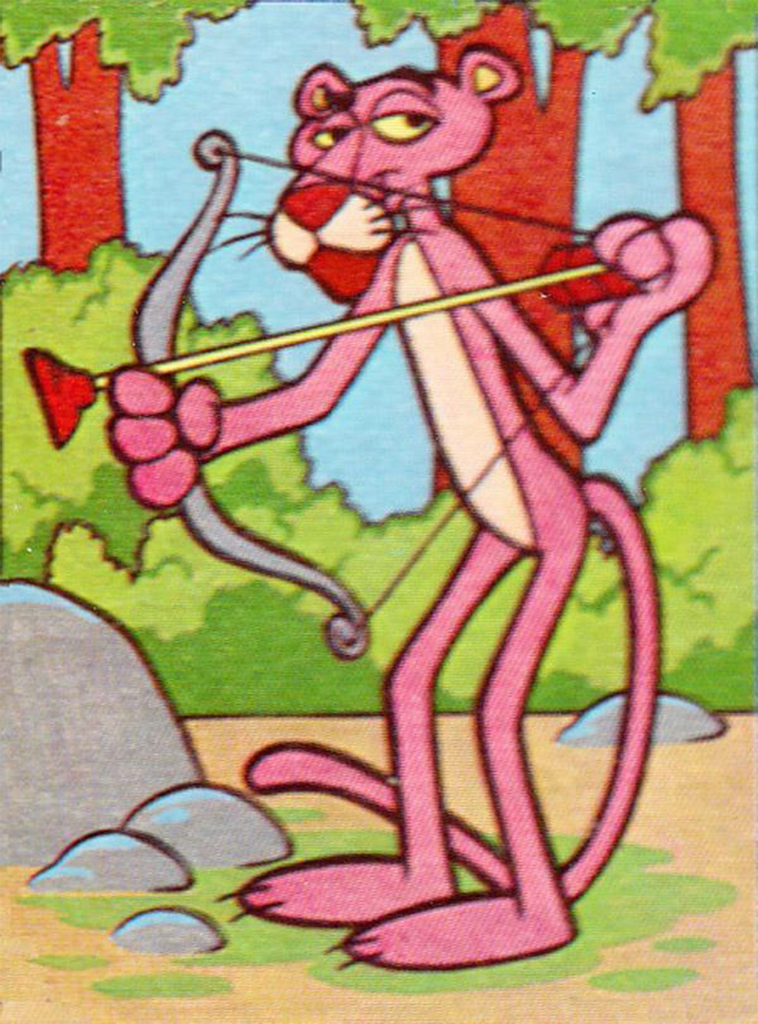 Pink Panther Dry Paint By Number