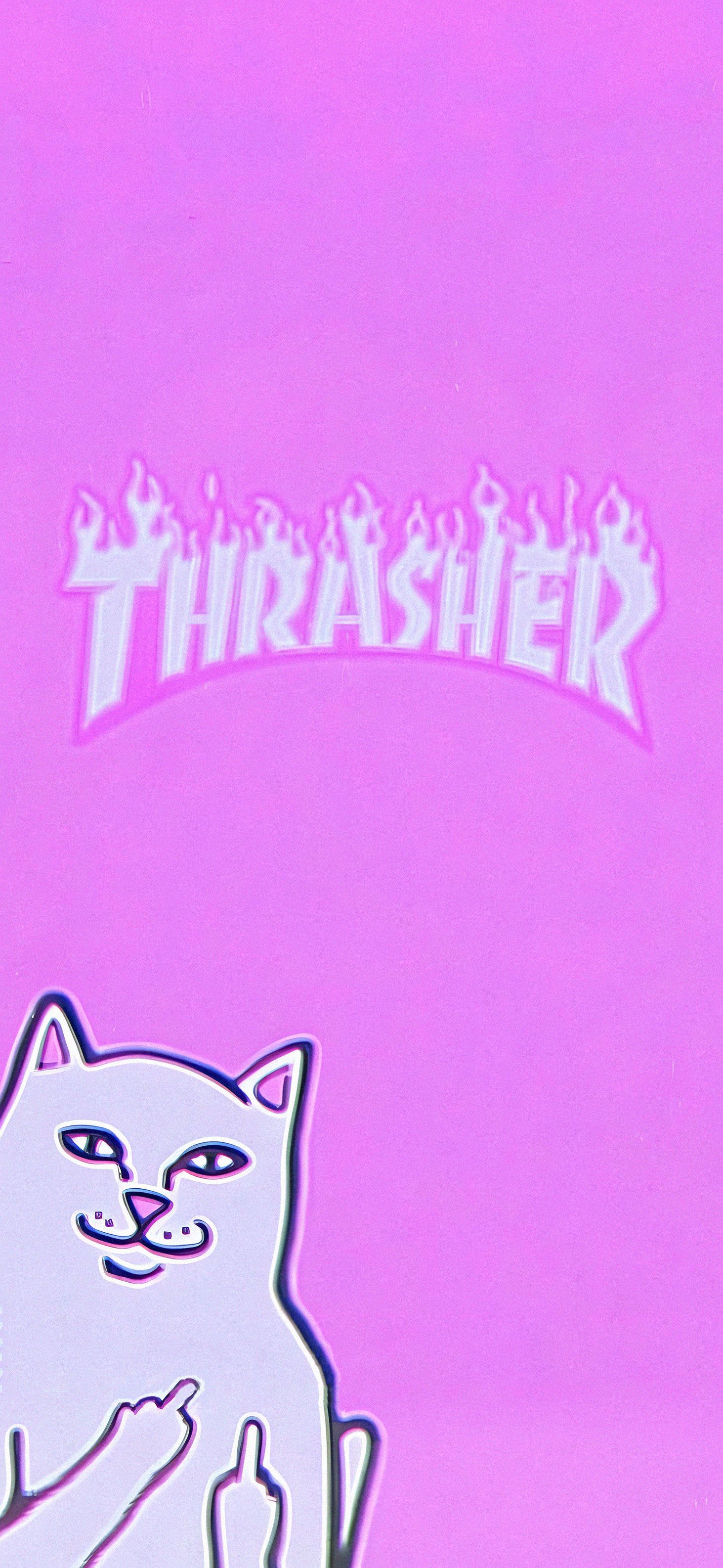 Thrasher Lord Nermal Vintage Pink