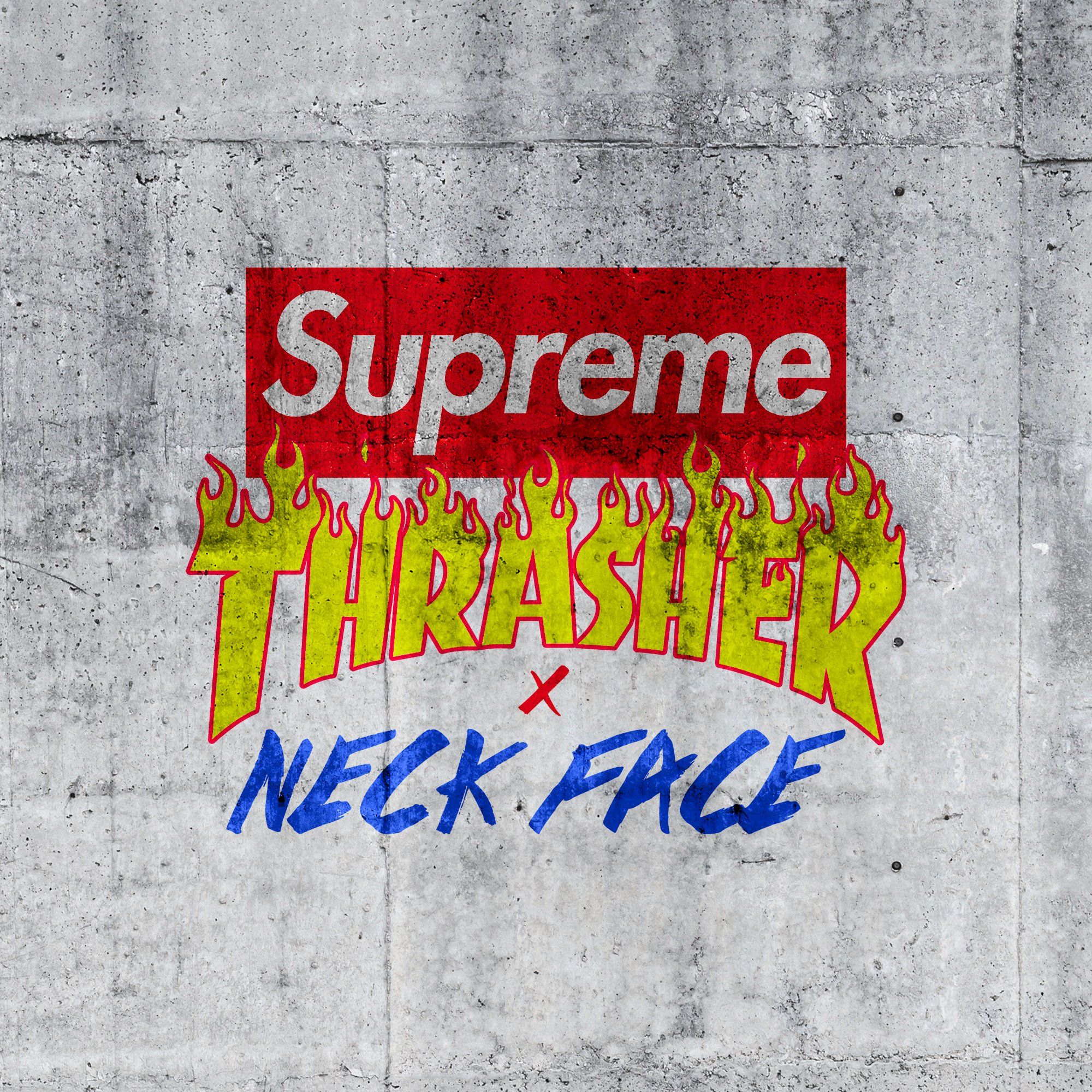 Supreme x Thrasher x Neck Face