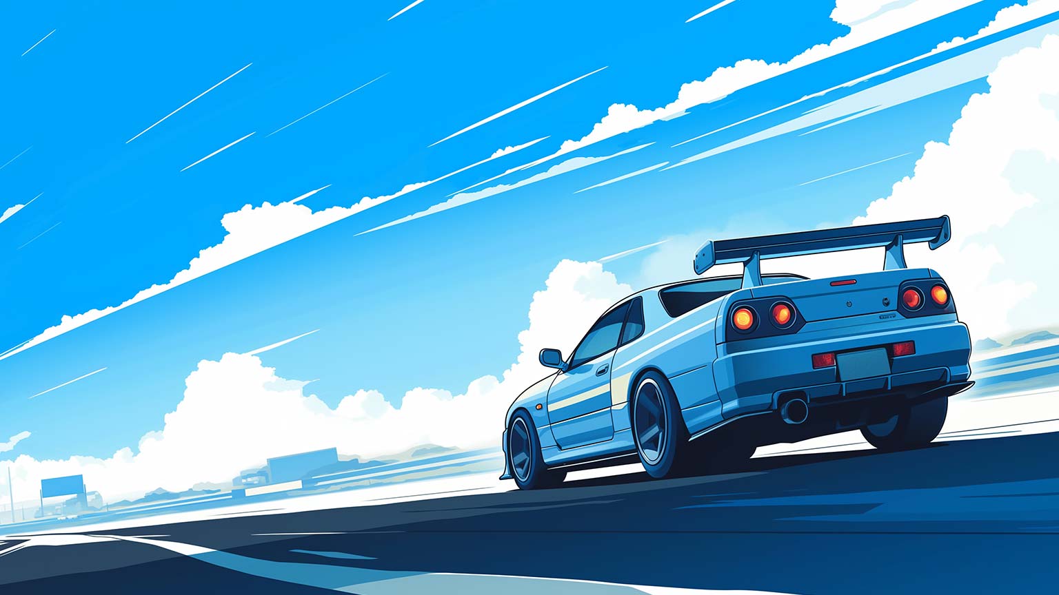 Nissan Skyline GT R Blue Desktop