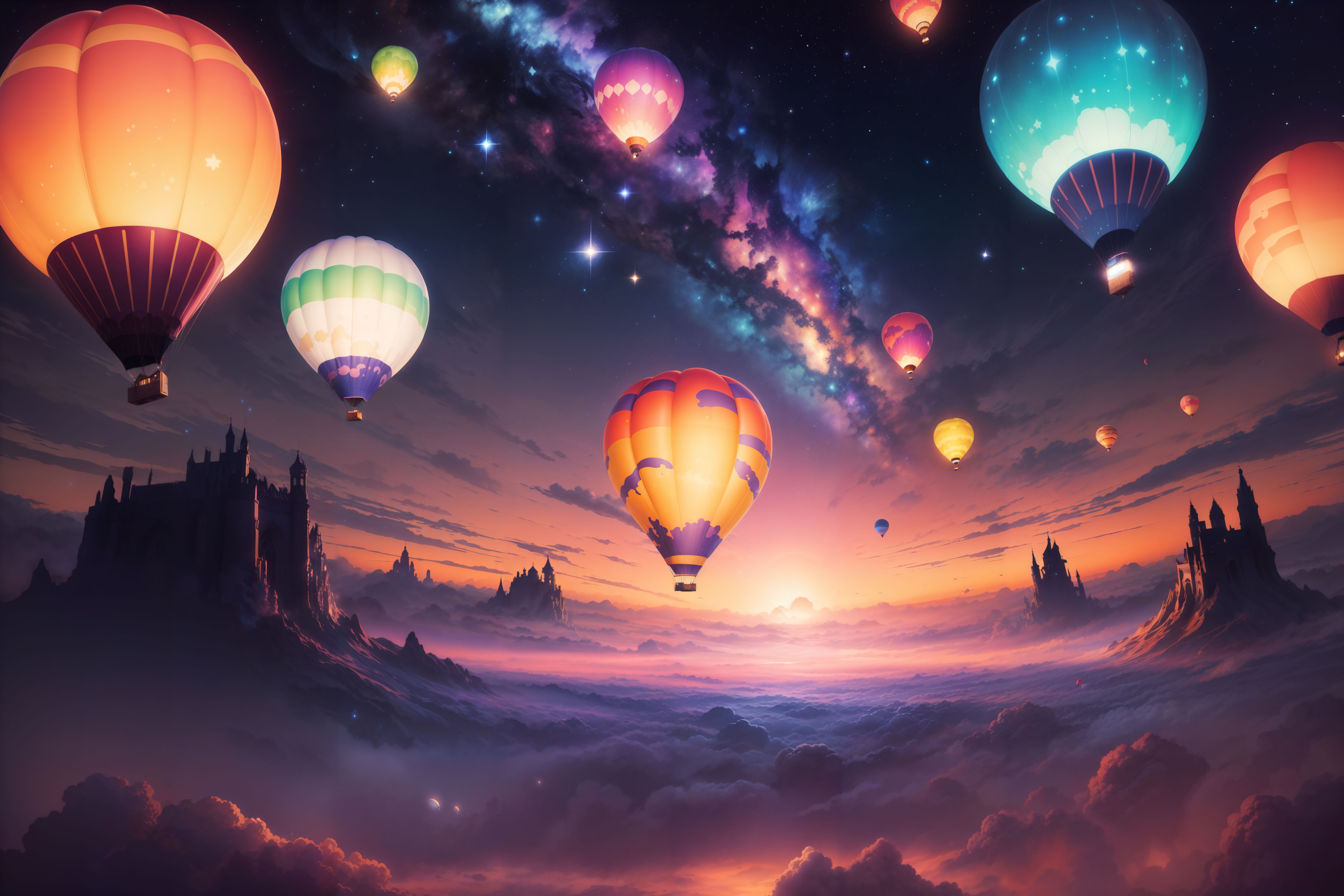 Hot air balloons