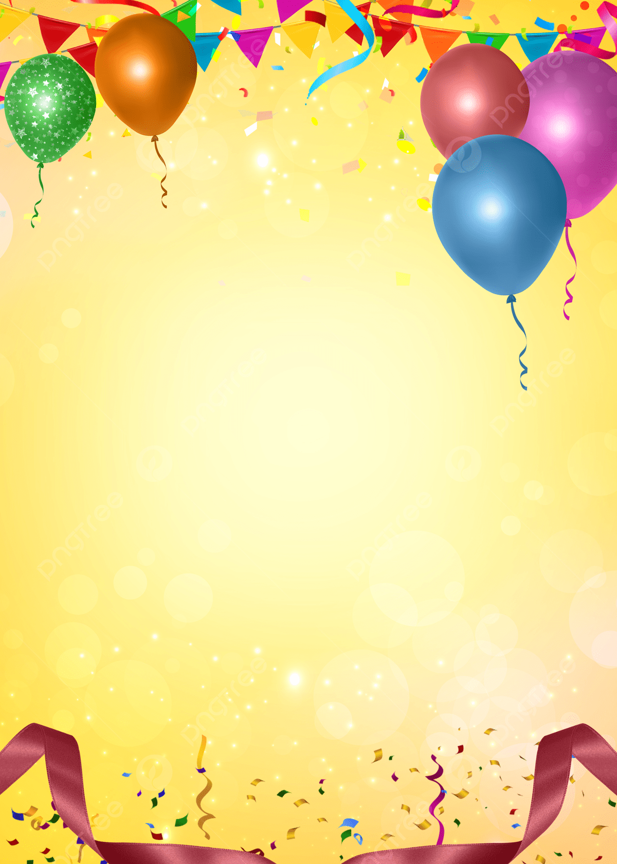 Happy Birthday Background Design With