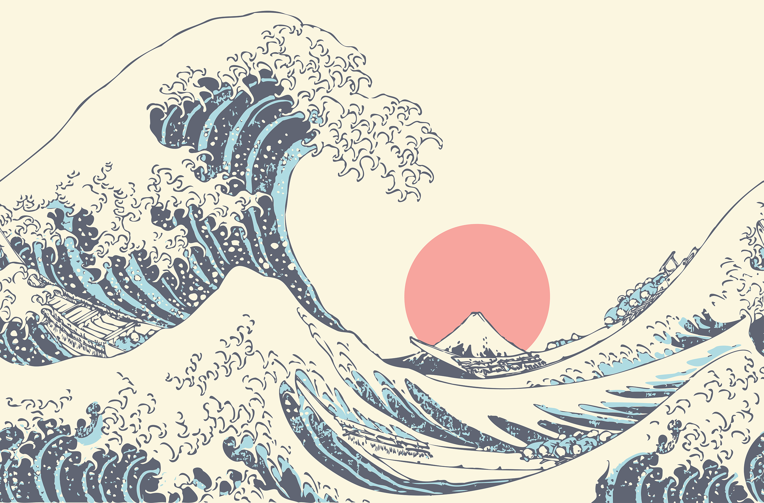 Kanagawa Great Wave Japanese Inspired