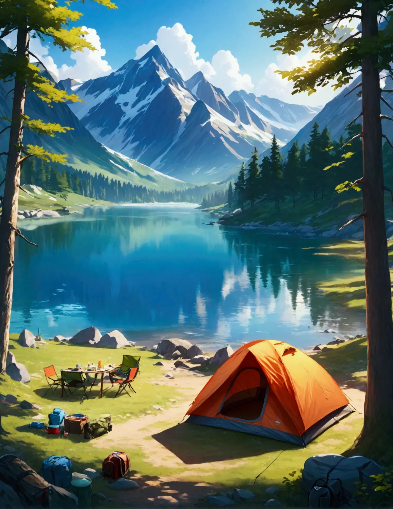 camp site, The view is amazing., tent