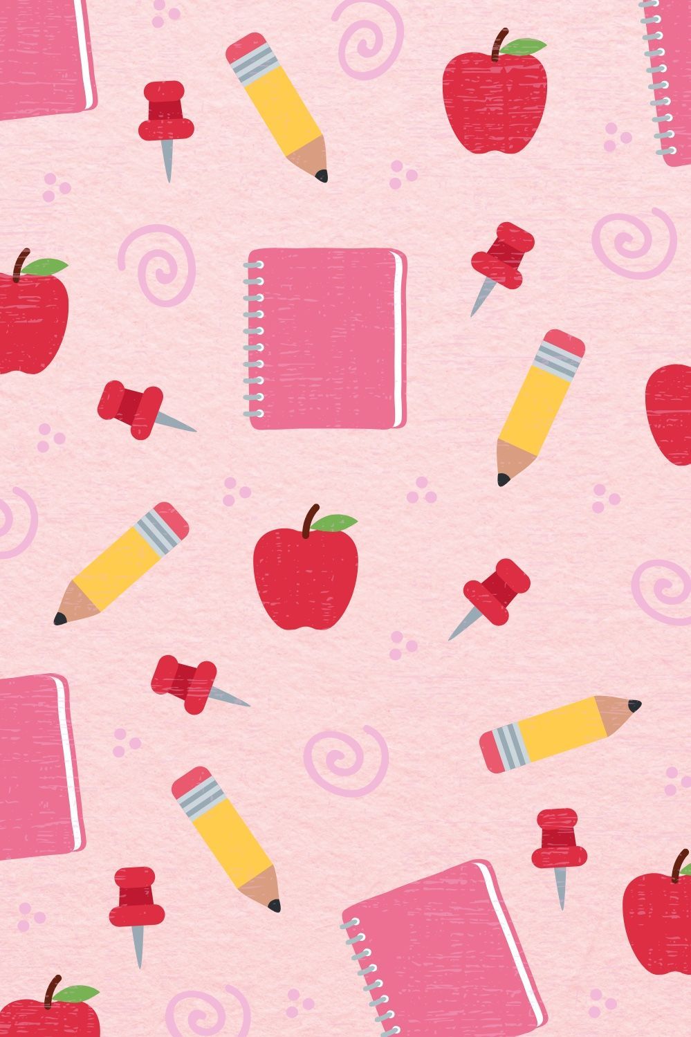 Teacher Pattern in Pink. The Teacher