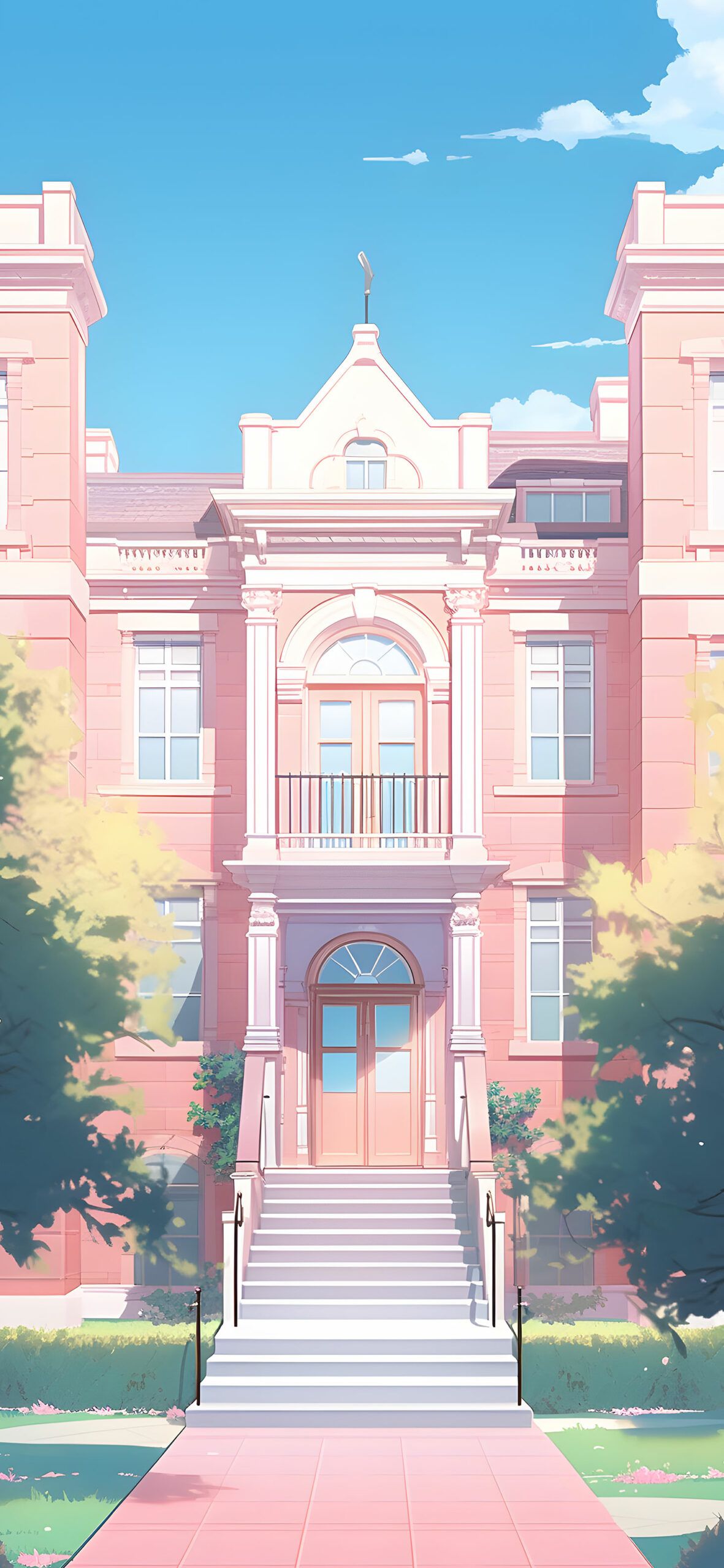 Classic Pink Building Aesthetic