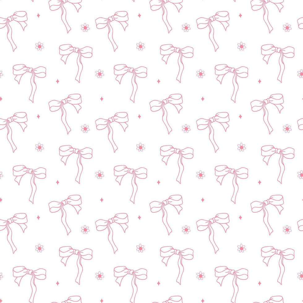 cute coquette aesthetic pattern