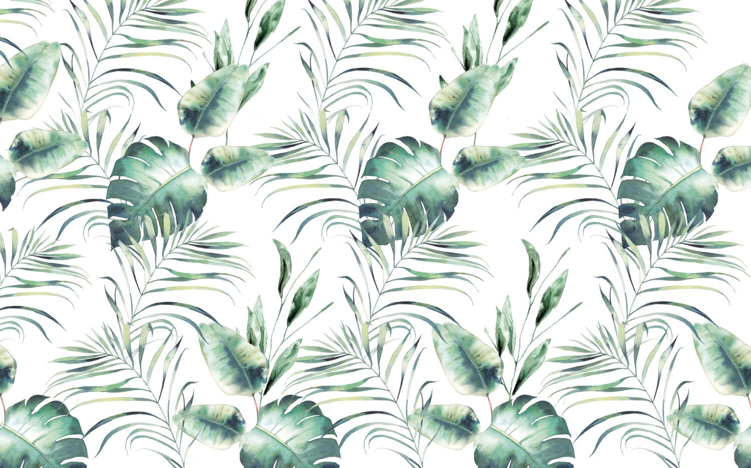 Watercolor Botanical Wallpaper, Big