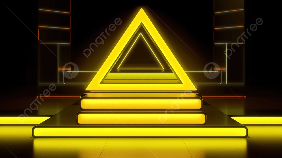 3D Display Podium With A Luxury Neon