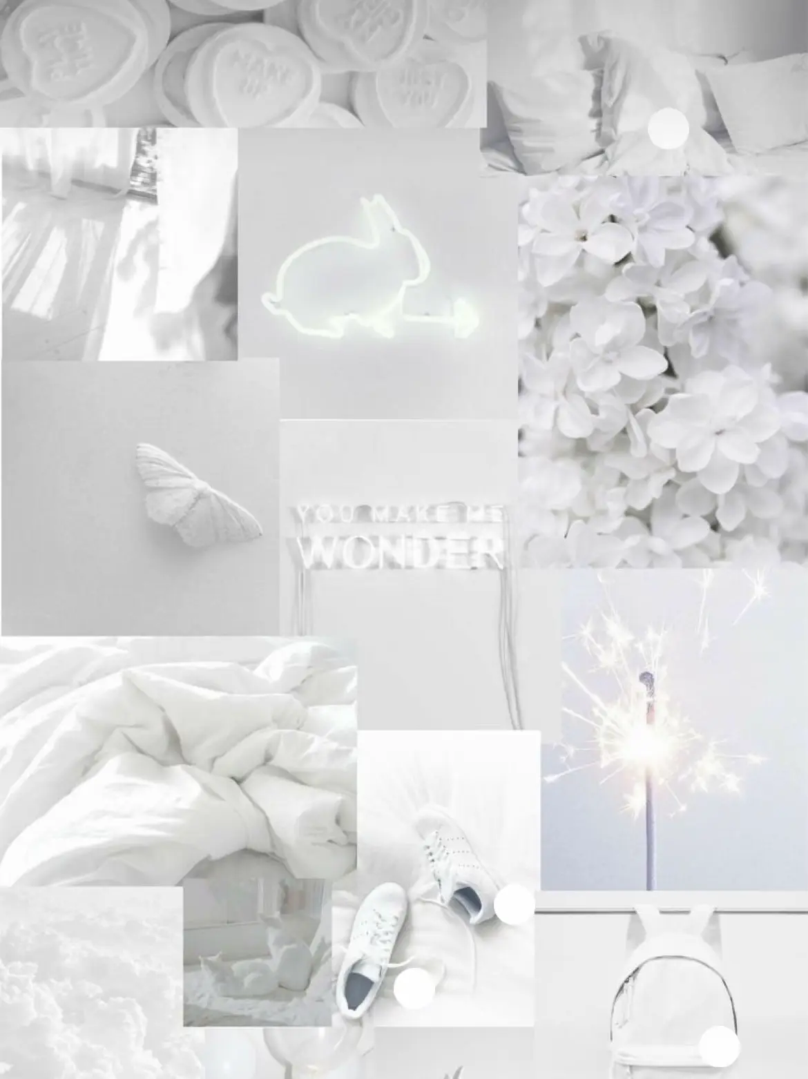 White Aesthetic Wallpaper Plain