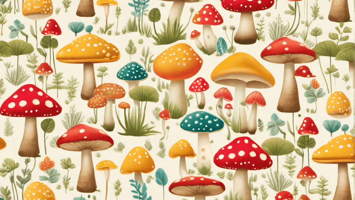 Aesthetic Cute Mushroom Wallpaper