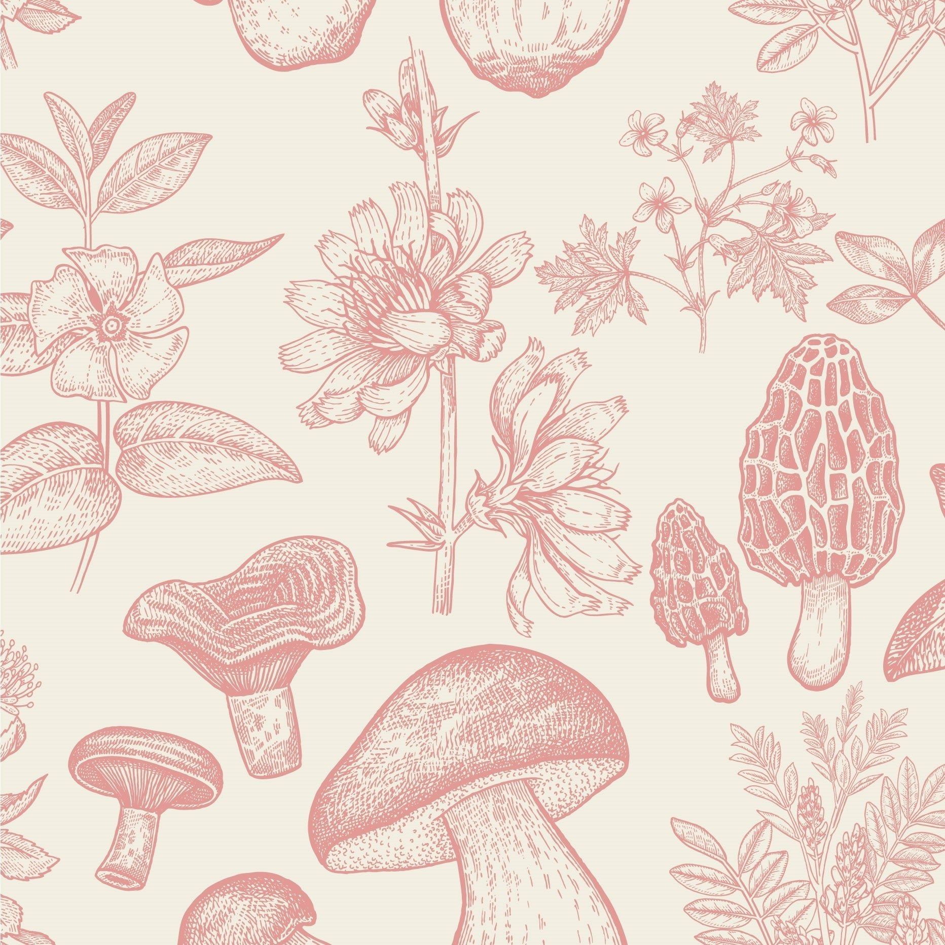 Toadstool Peel and Stick Wallpaper