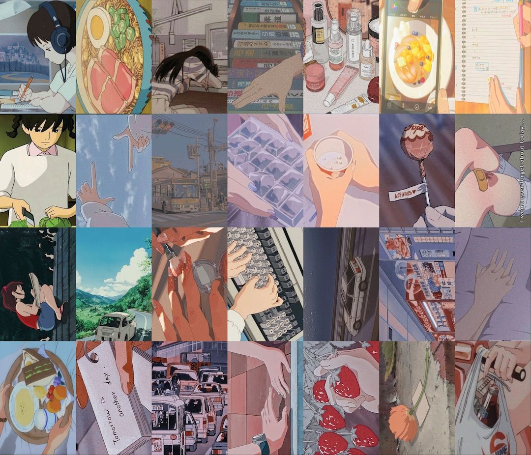 112PCS, Anime Wall Collage Kit, 90s