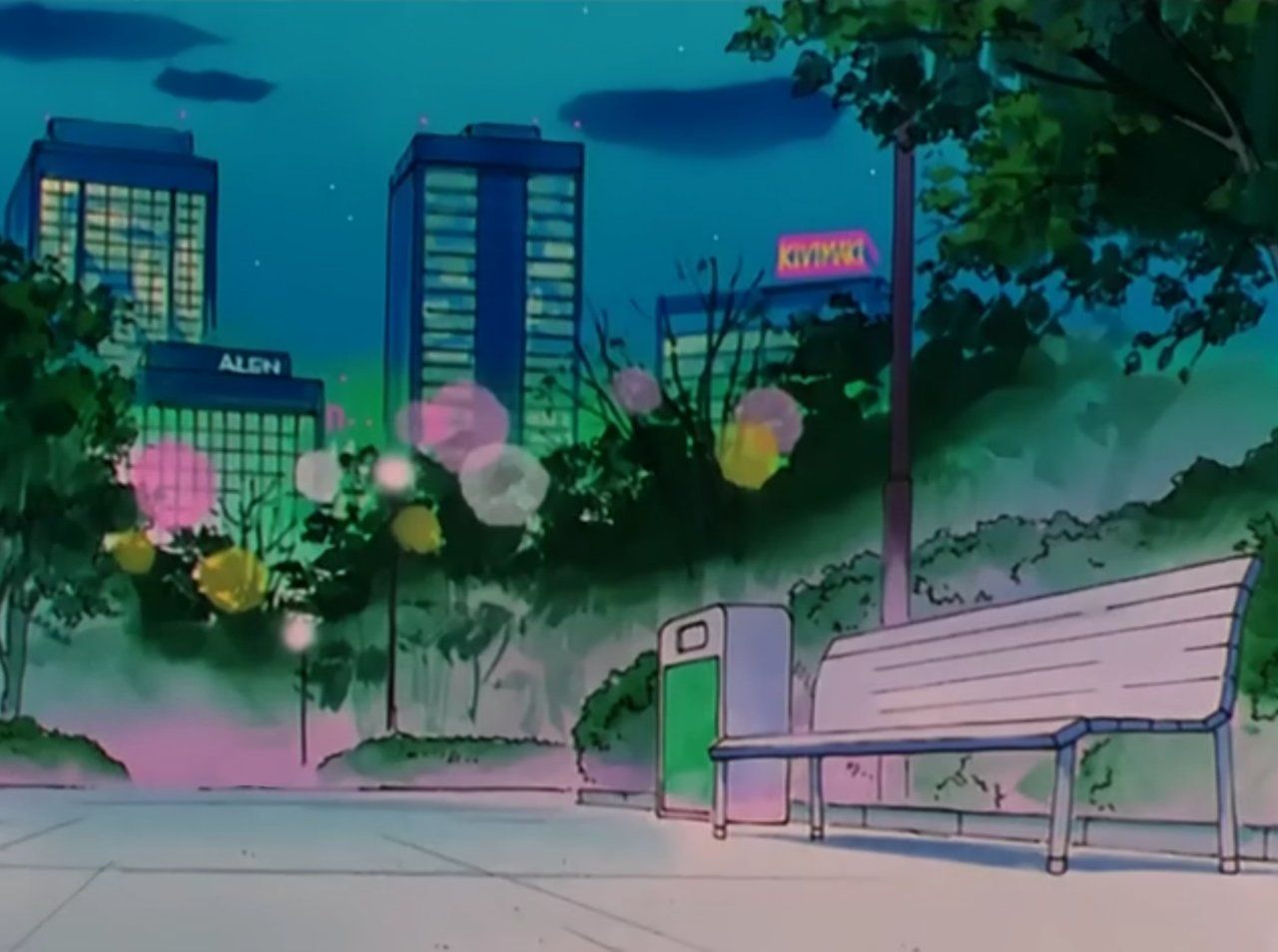 The aesthetic of 90s anime