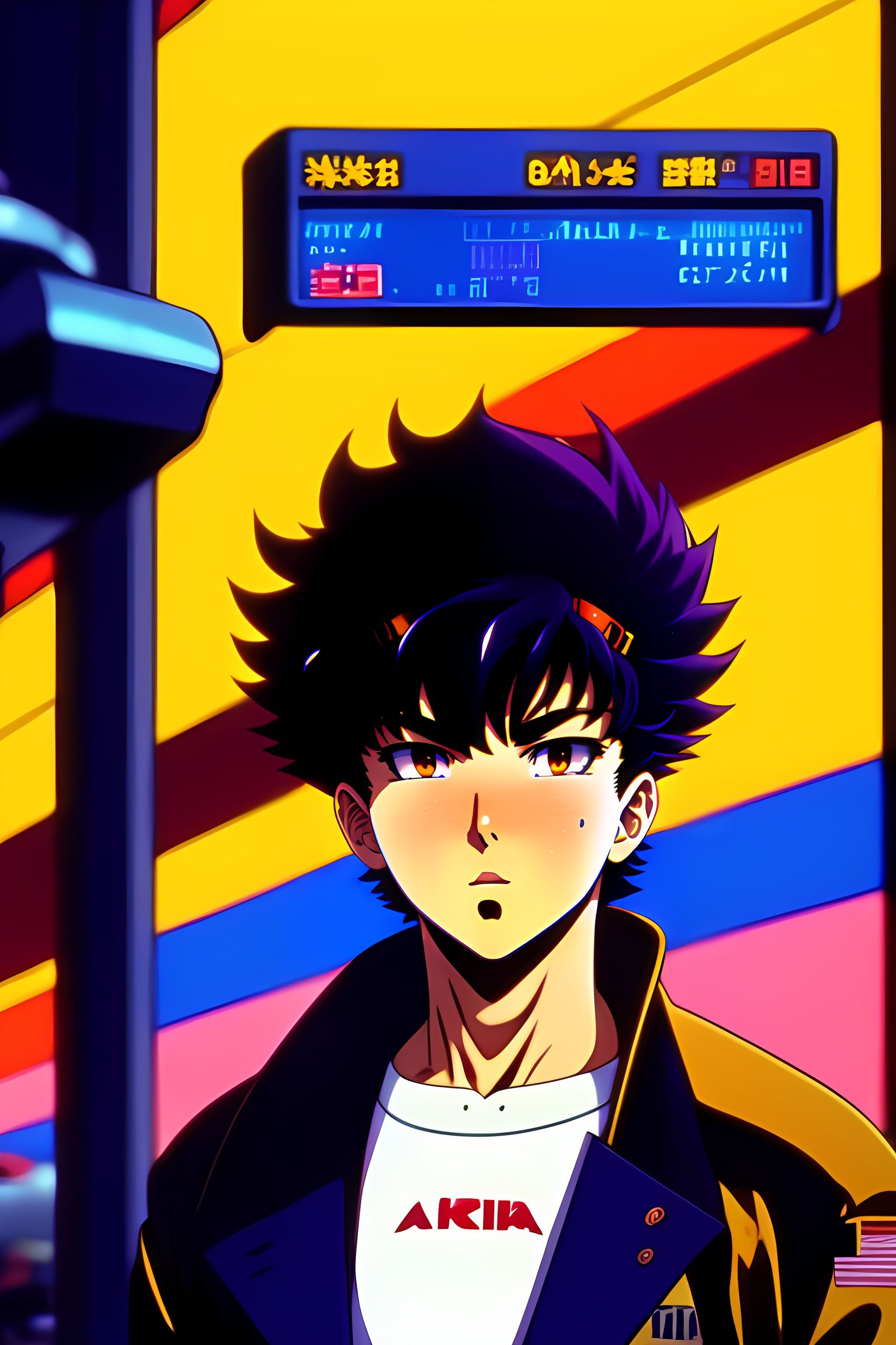 Vintage anime screenshot of akira, 90s