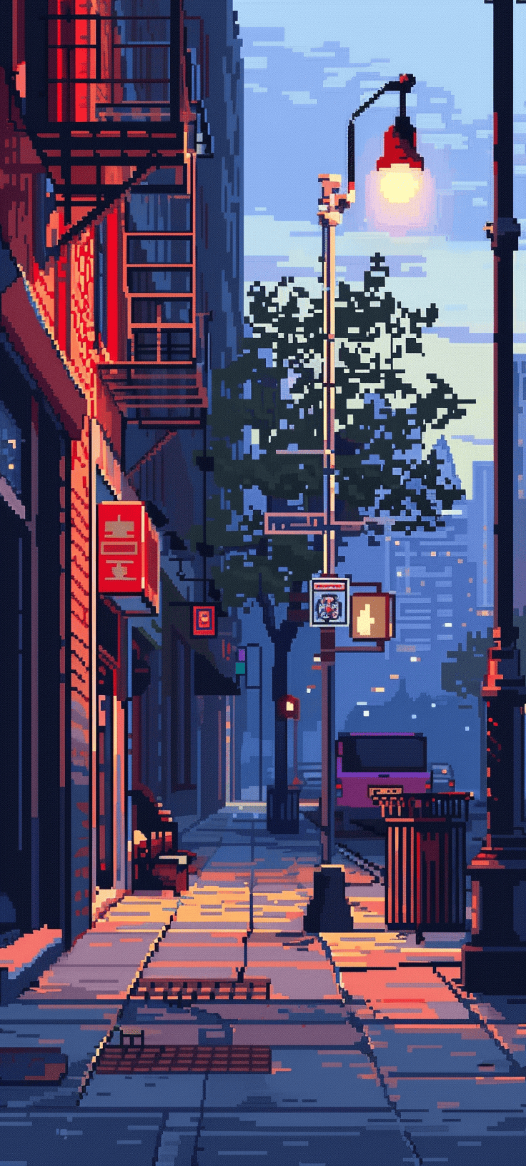 Pixel Art Phone Wallpaper