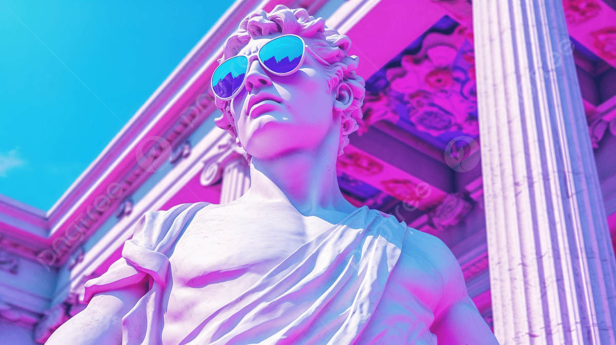 Greek God Statue Donning Sunglasses