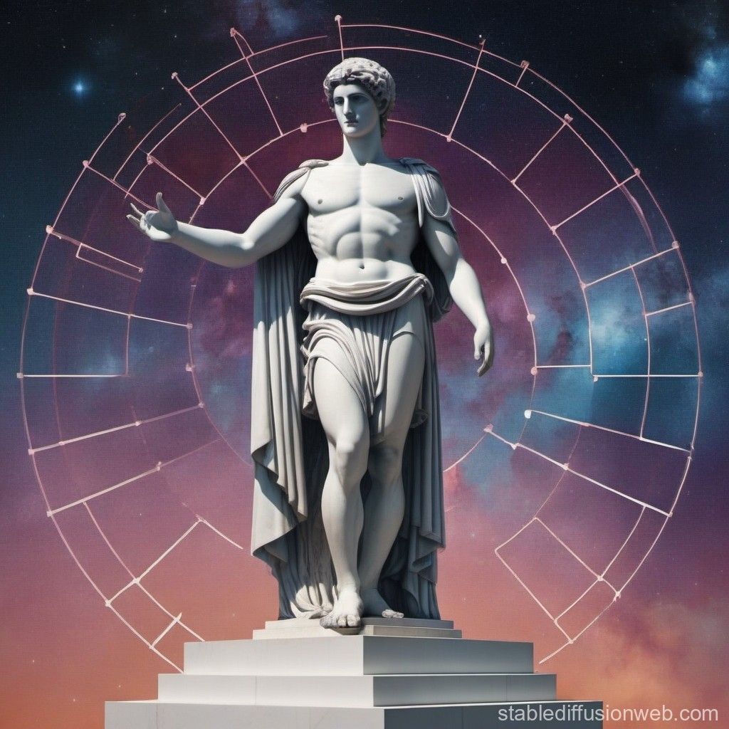 Cosmic Greek Statue Album Cover