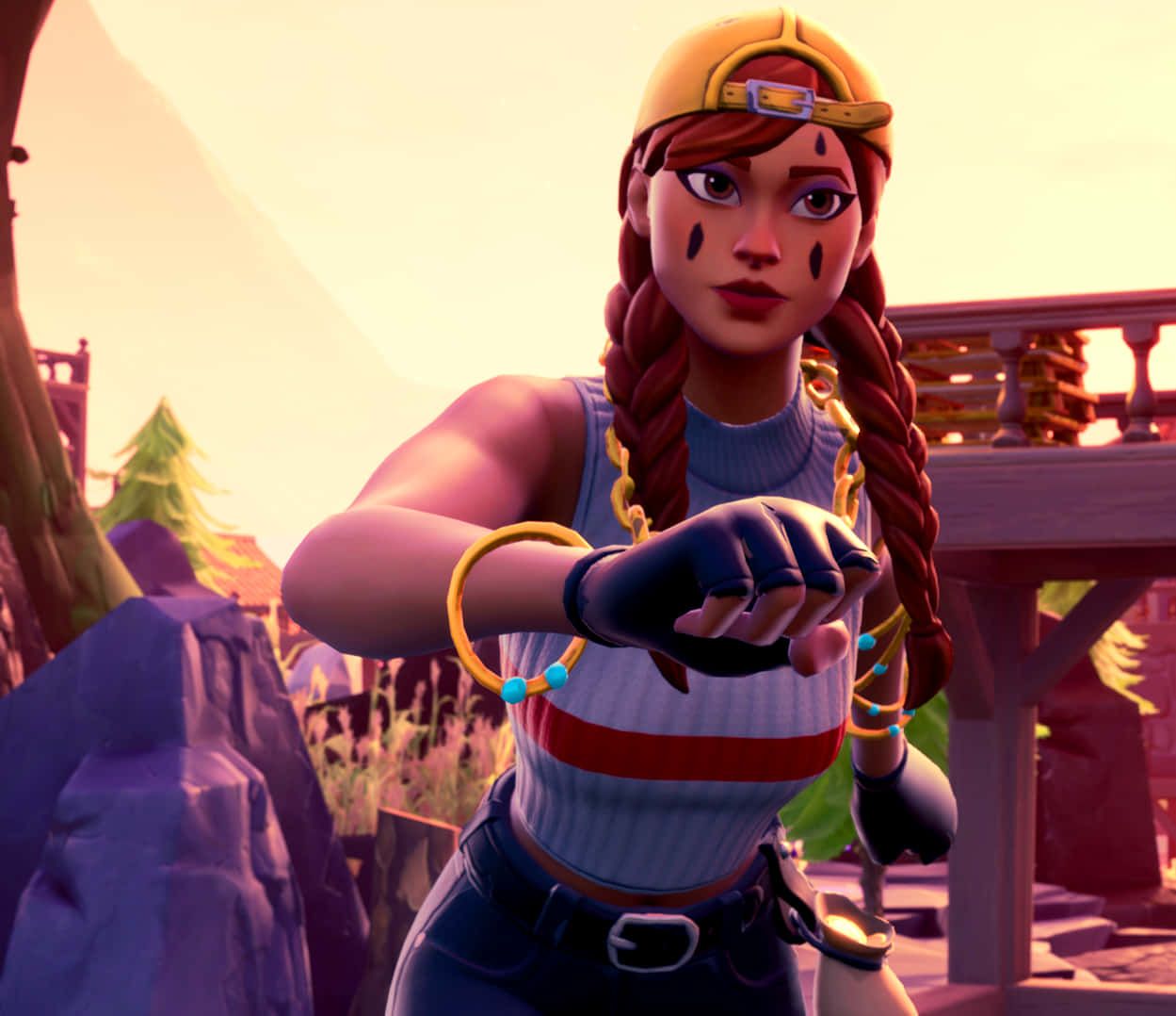 Fortnite Aura Skin HD Wallpaper 100++