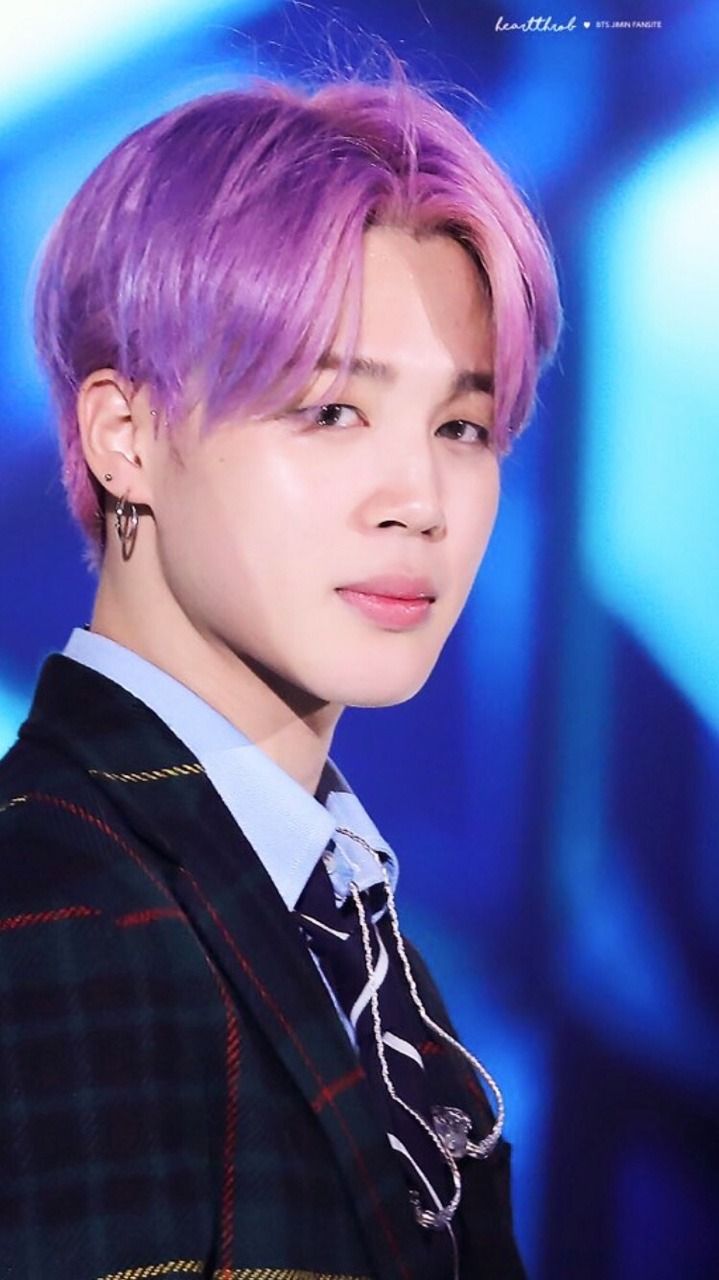 purple haired jimin wallpaper