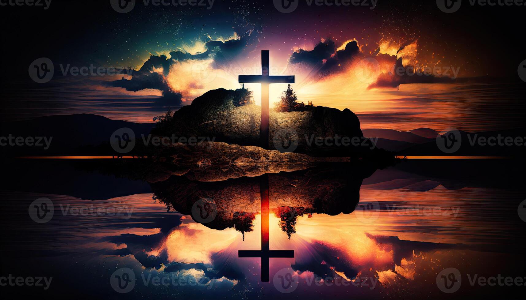 Christian Cross Background