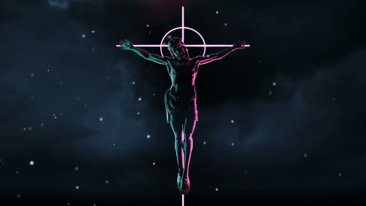 4K Jesus Cross Background #VFX Live