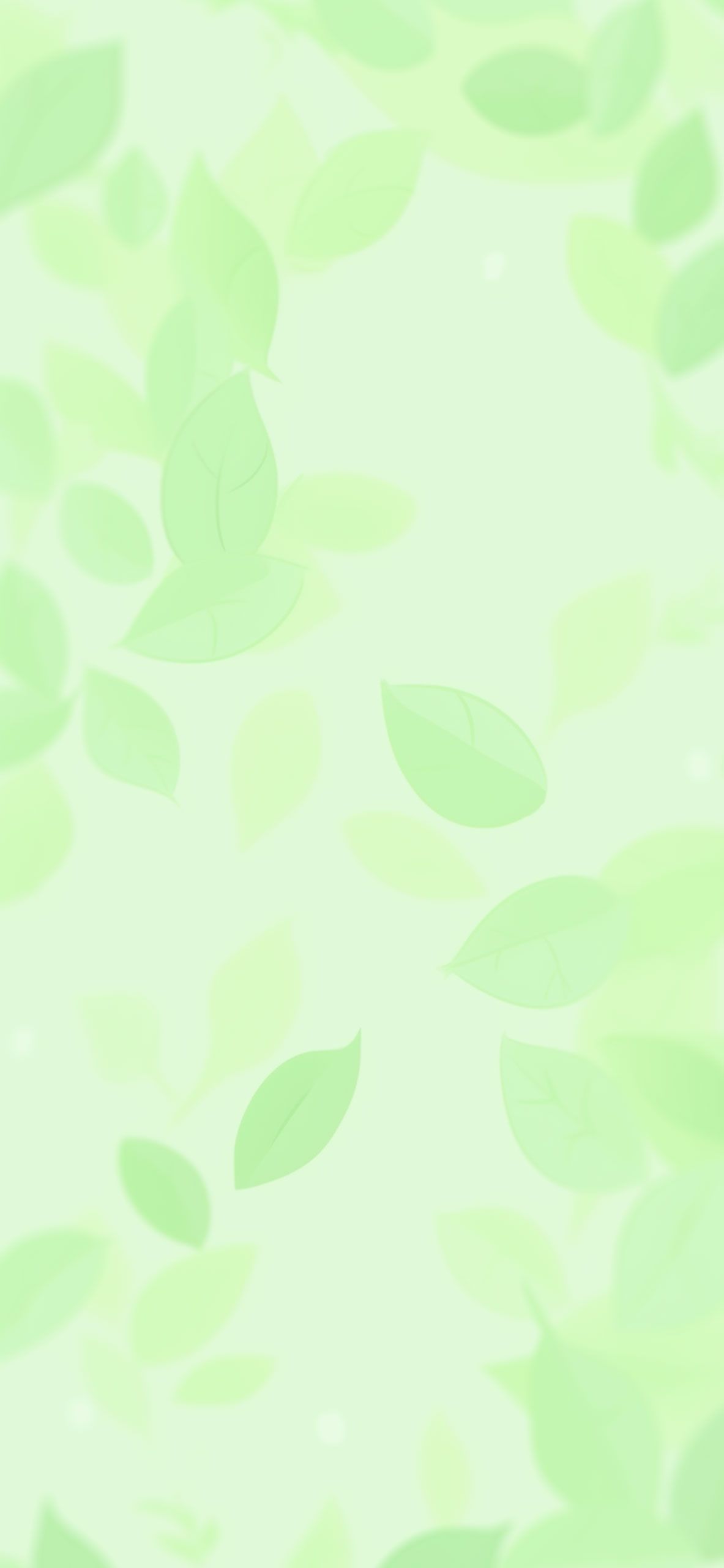 Light Green Leaves Pattern Wallpaper