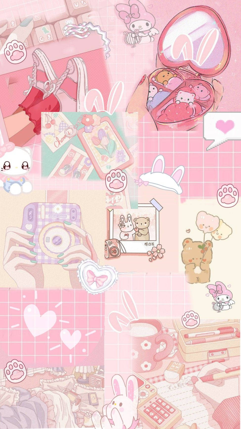 Aesthetic Pink Anime Wallpaper