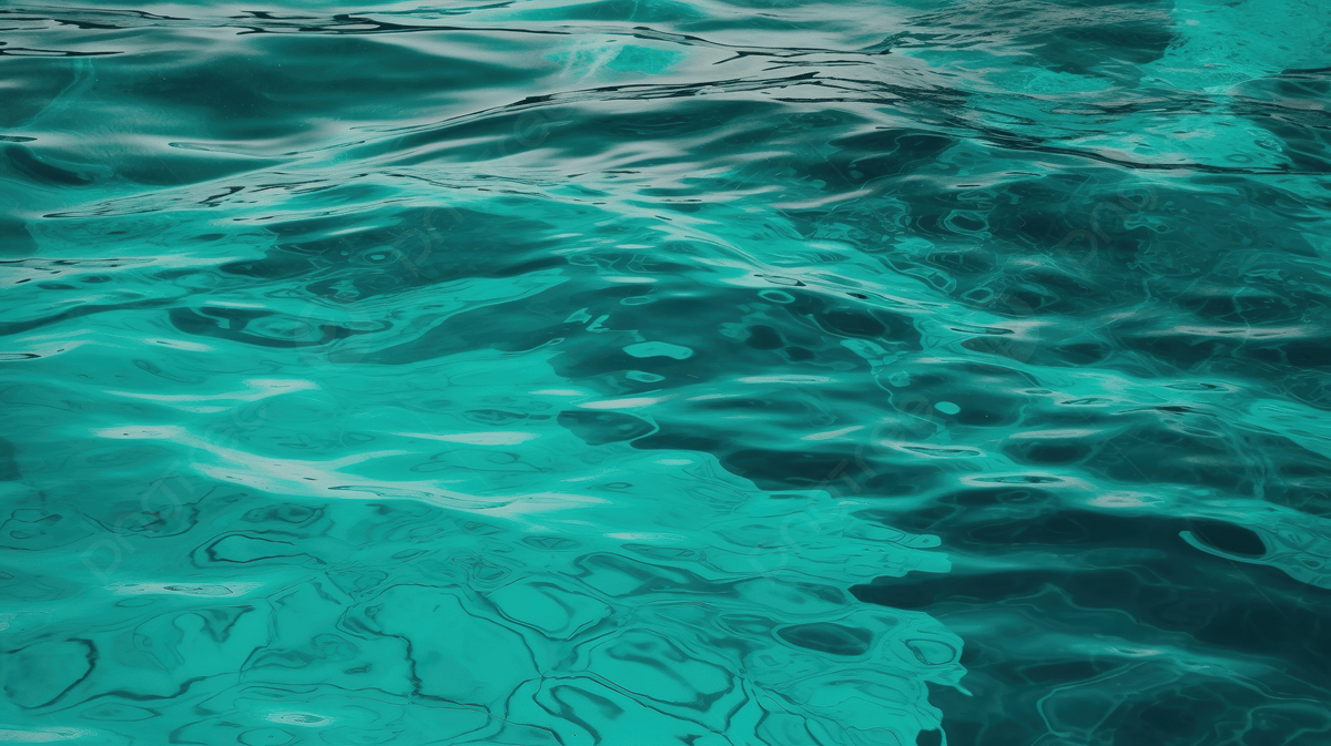 Turquoise Water With Ripples Going From