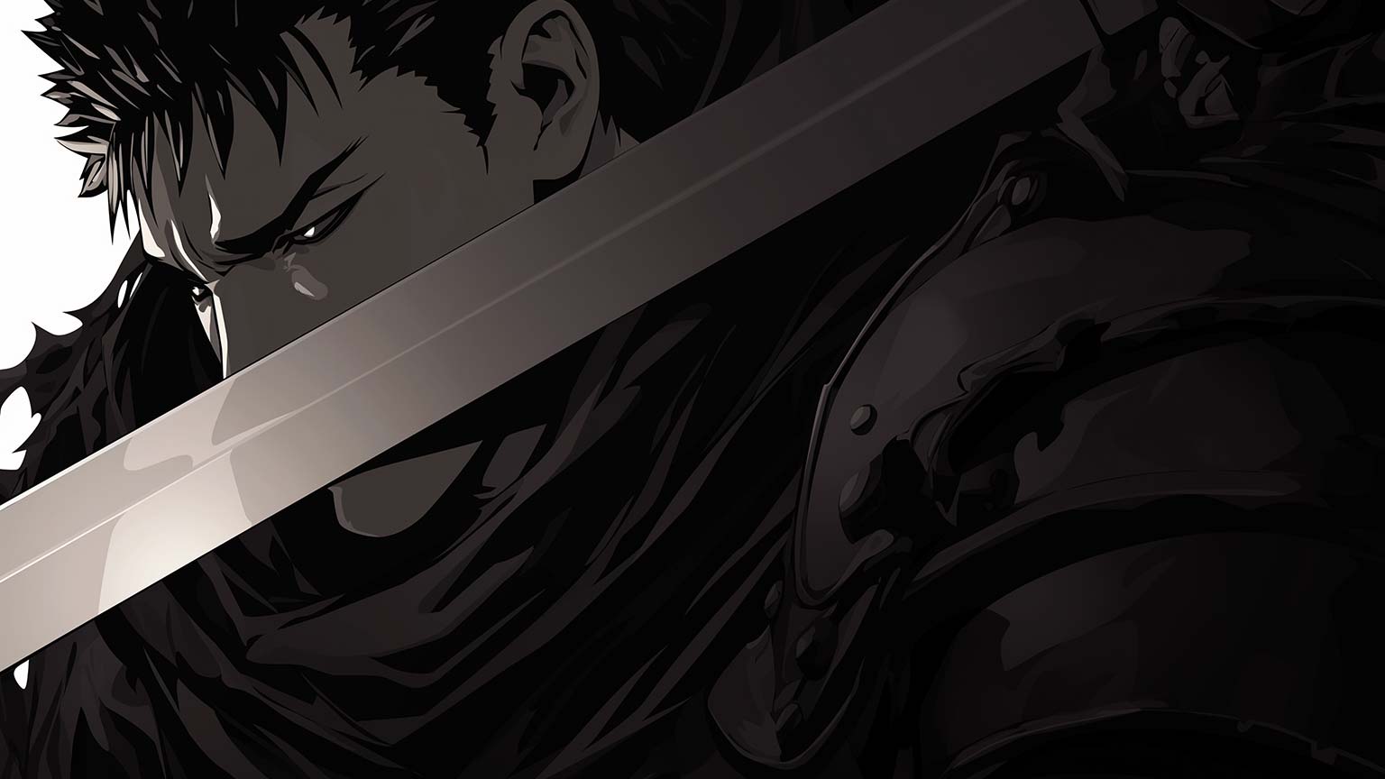 Aesthetic Berserk Guts Dark Desktop