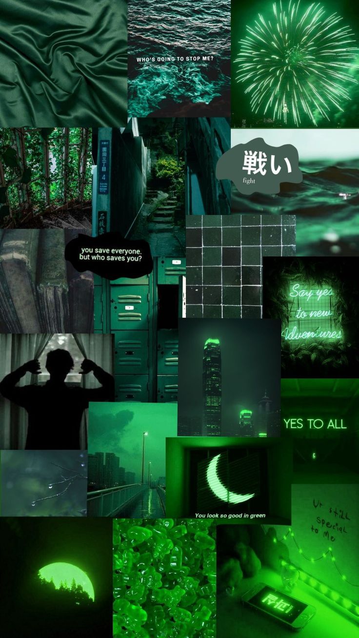 dark green aesthetic