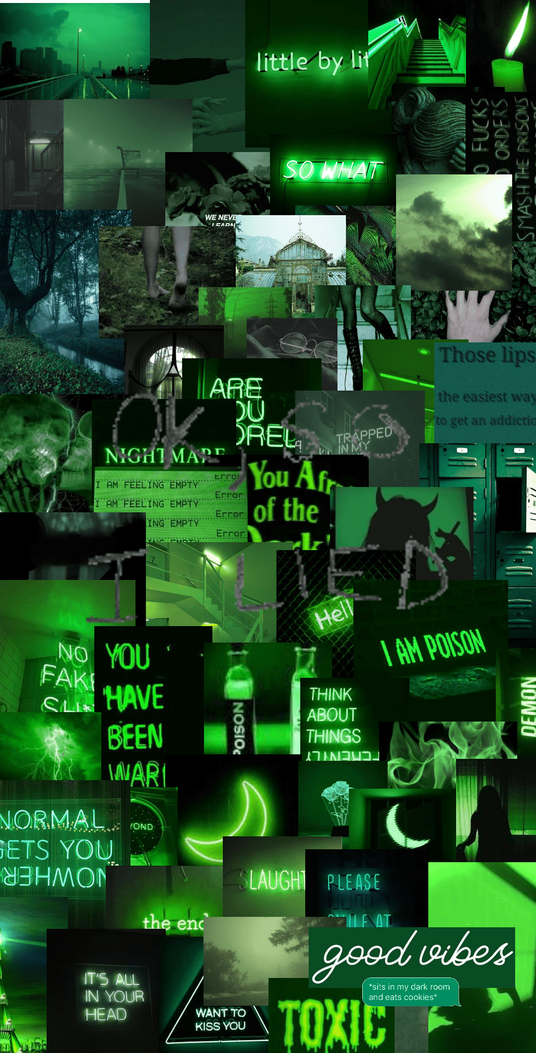 Green Aesthetic Collage Outfit