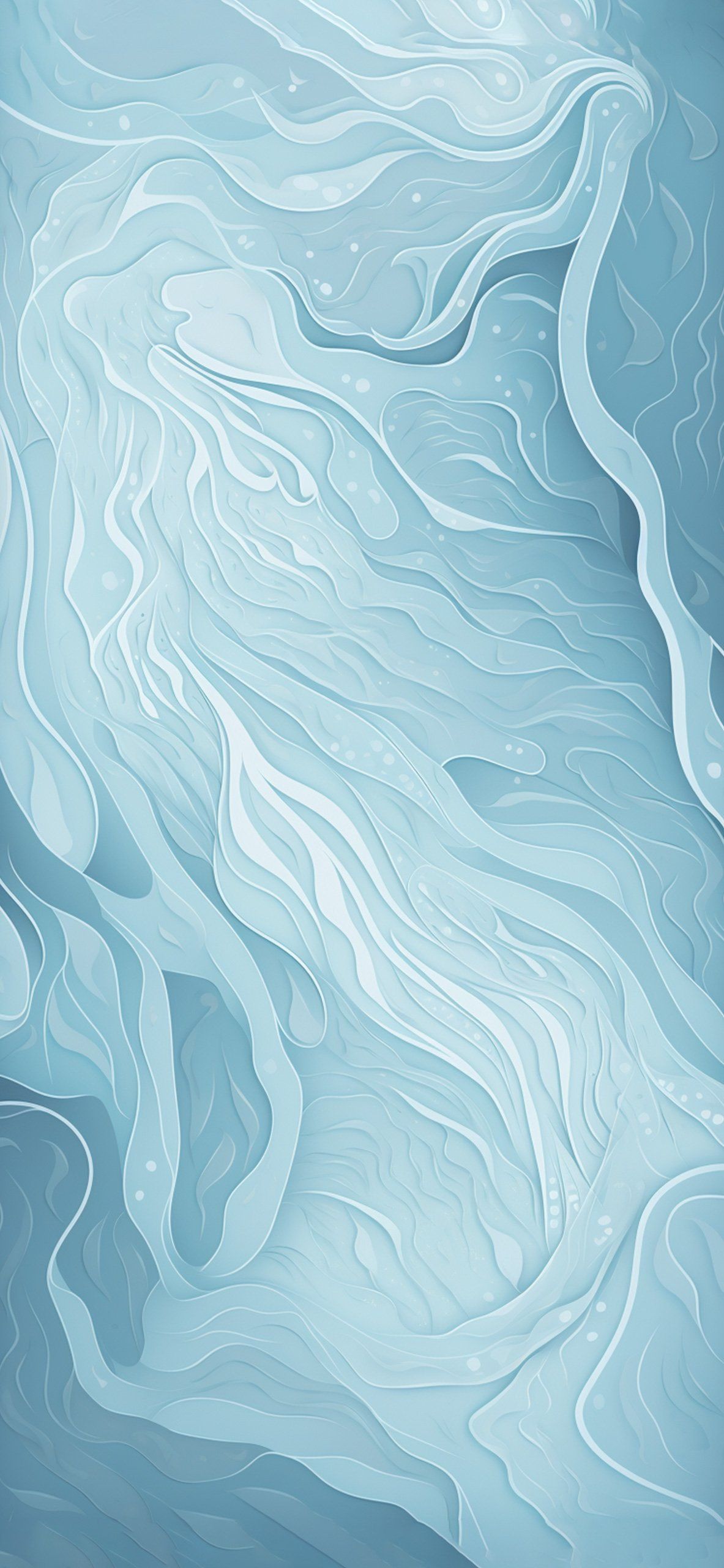 Snow Ice Light Blue Wallpaper