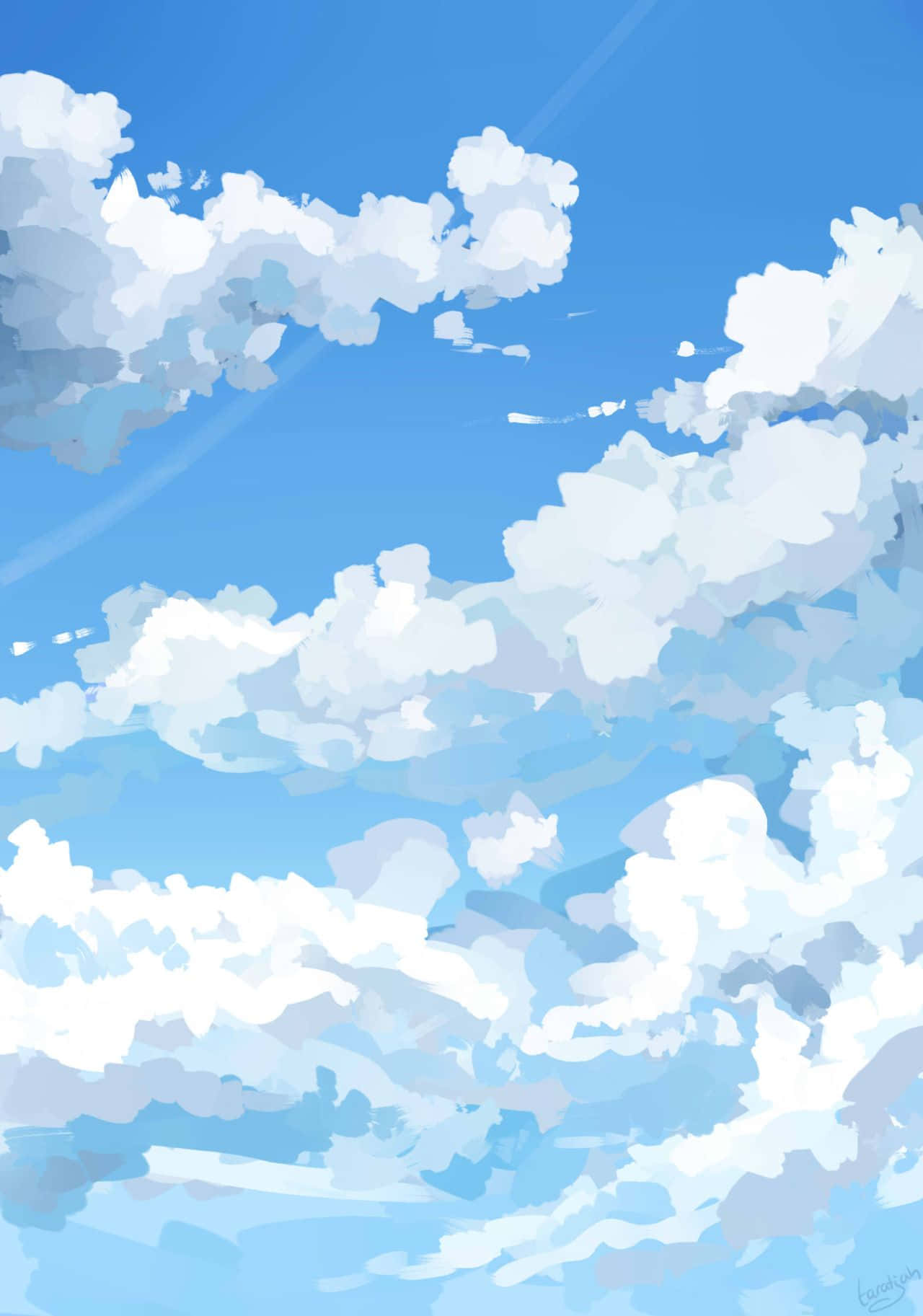 Realistic Cloud Painting Aesthetic