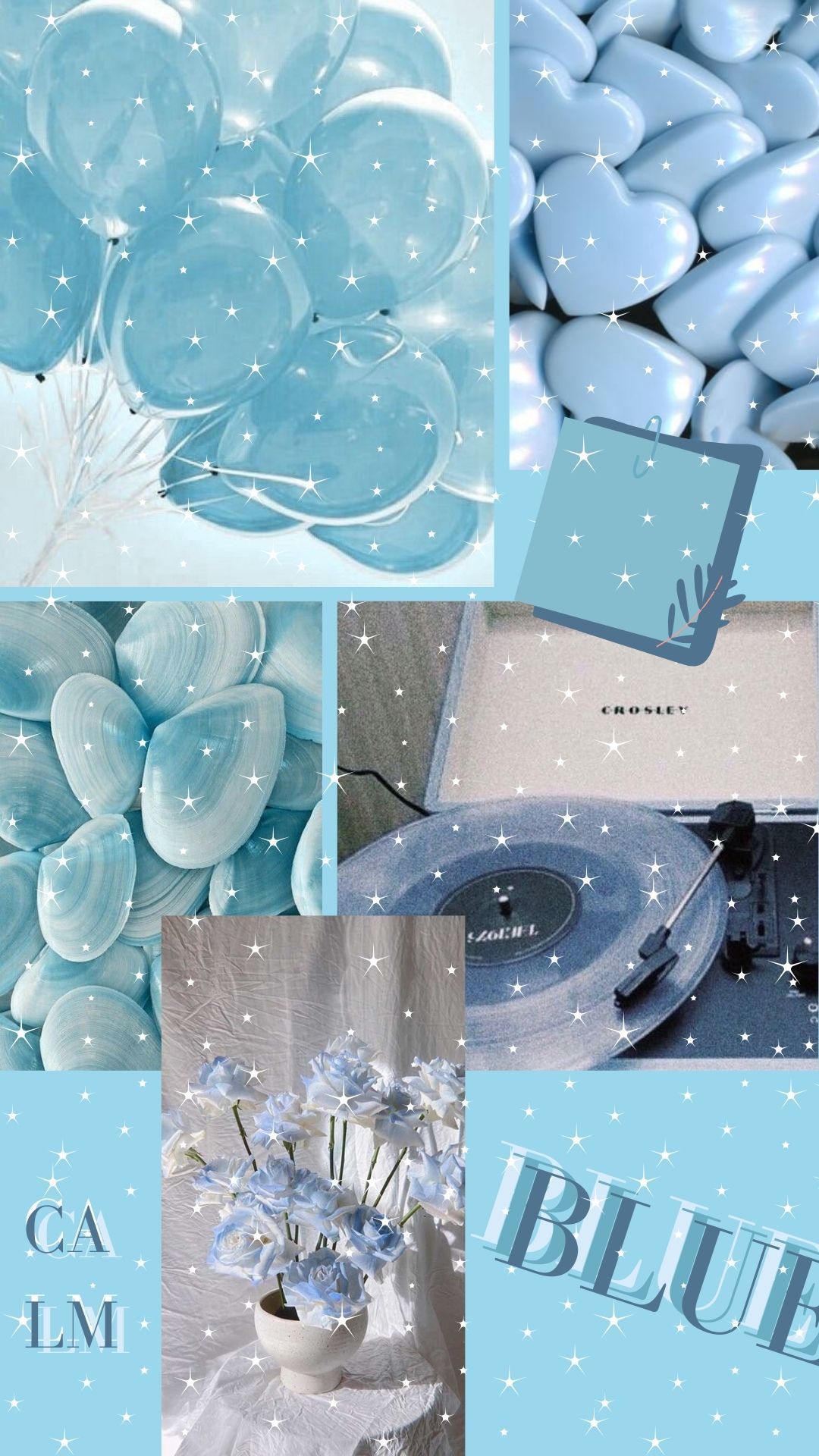 light blue glittered wallpaper, with a